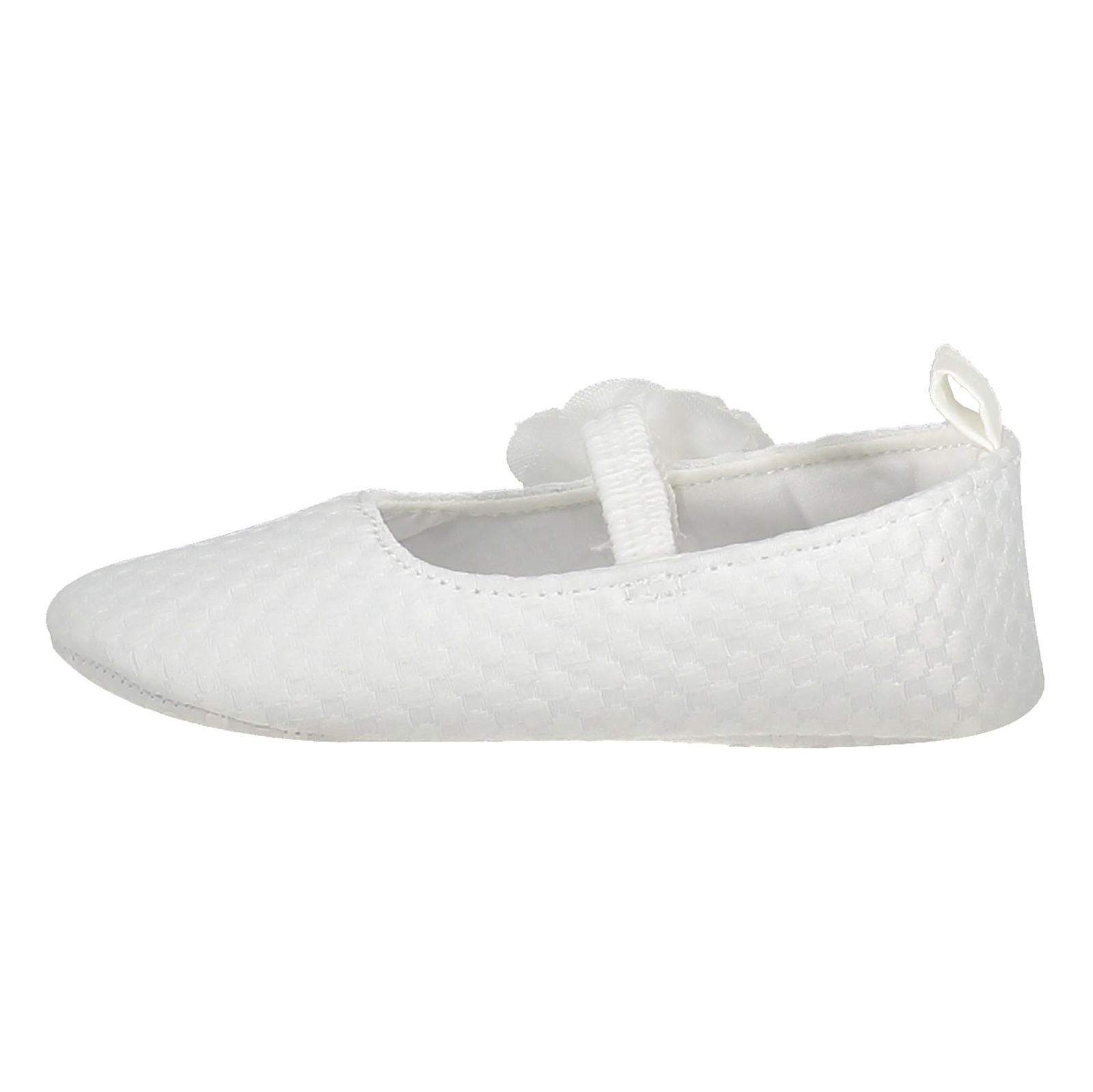 کفش پارچه ای نوزادی دخترانه - بلوزو - سفيد - 4