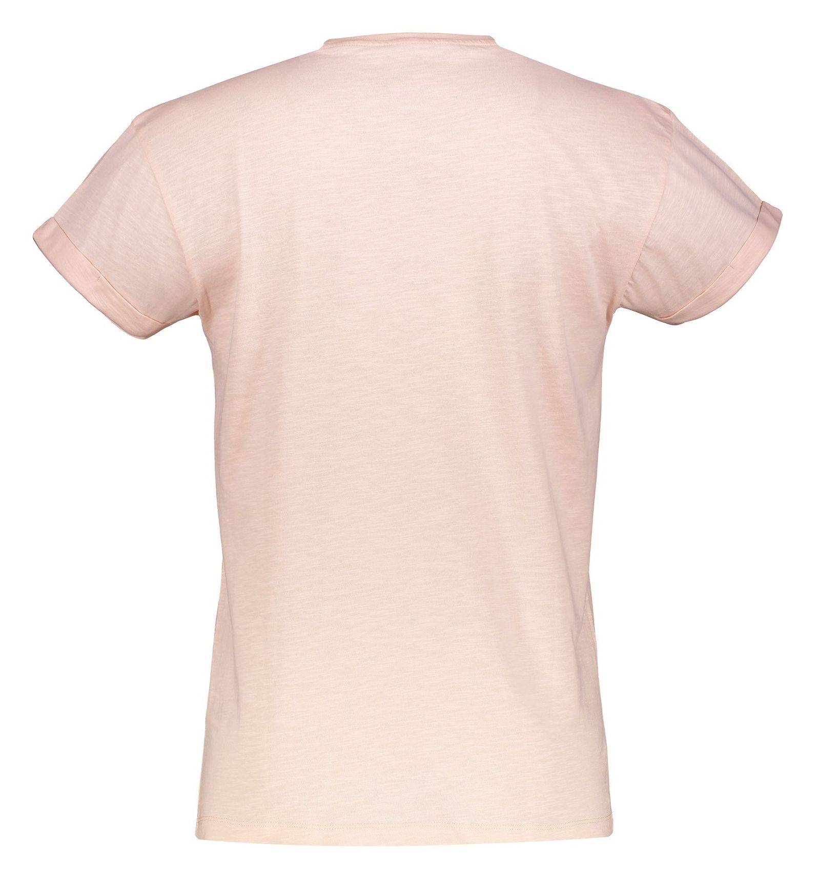 تی شرت نخی یقه گرد مردانه - نیو لوک - صورتي - 3