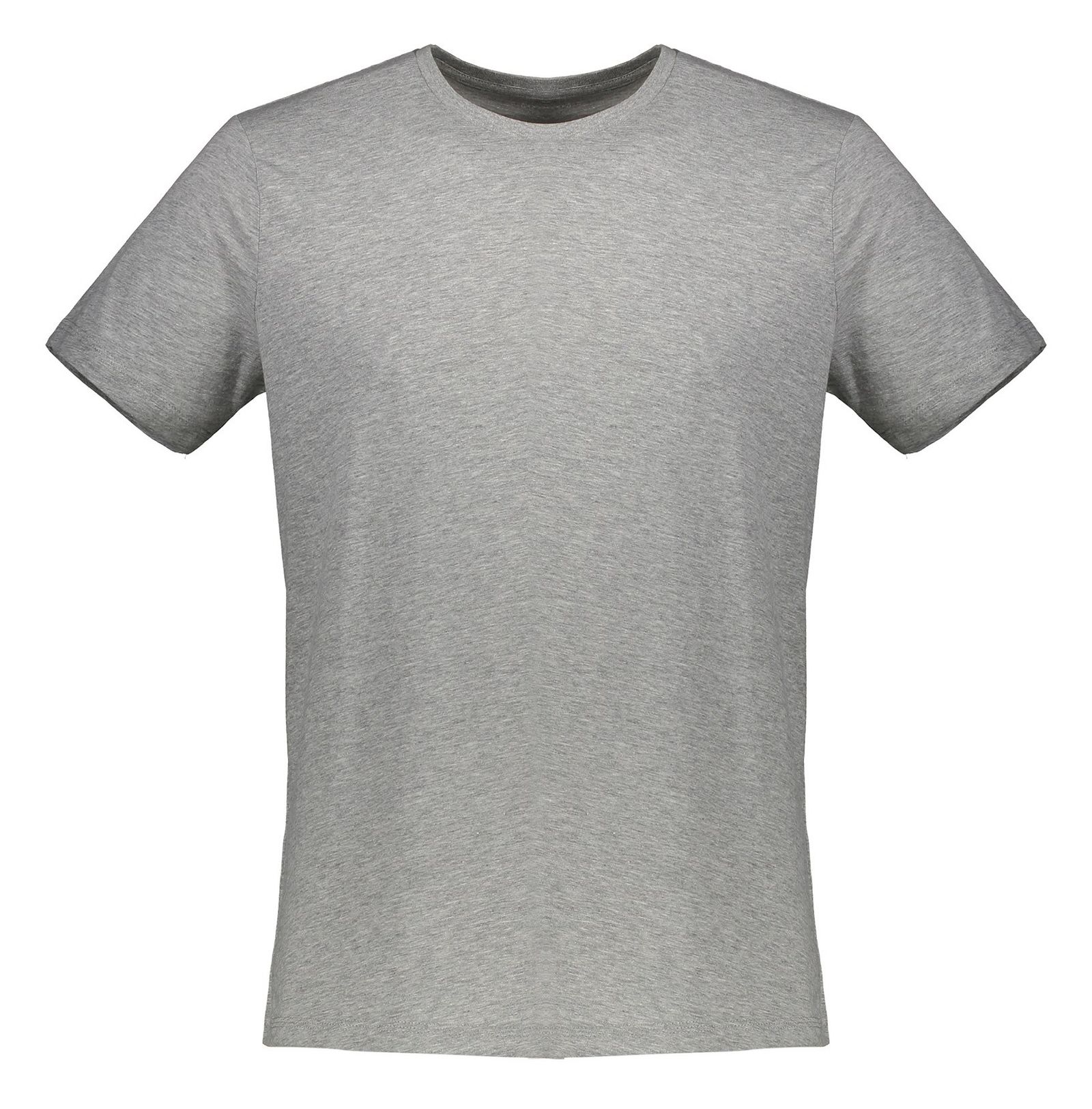 تی شرت نخی یقه گرد مردانه - مانگو - طوسي - 2