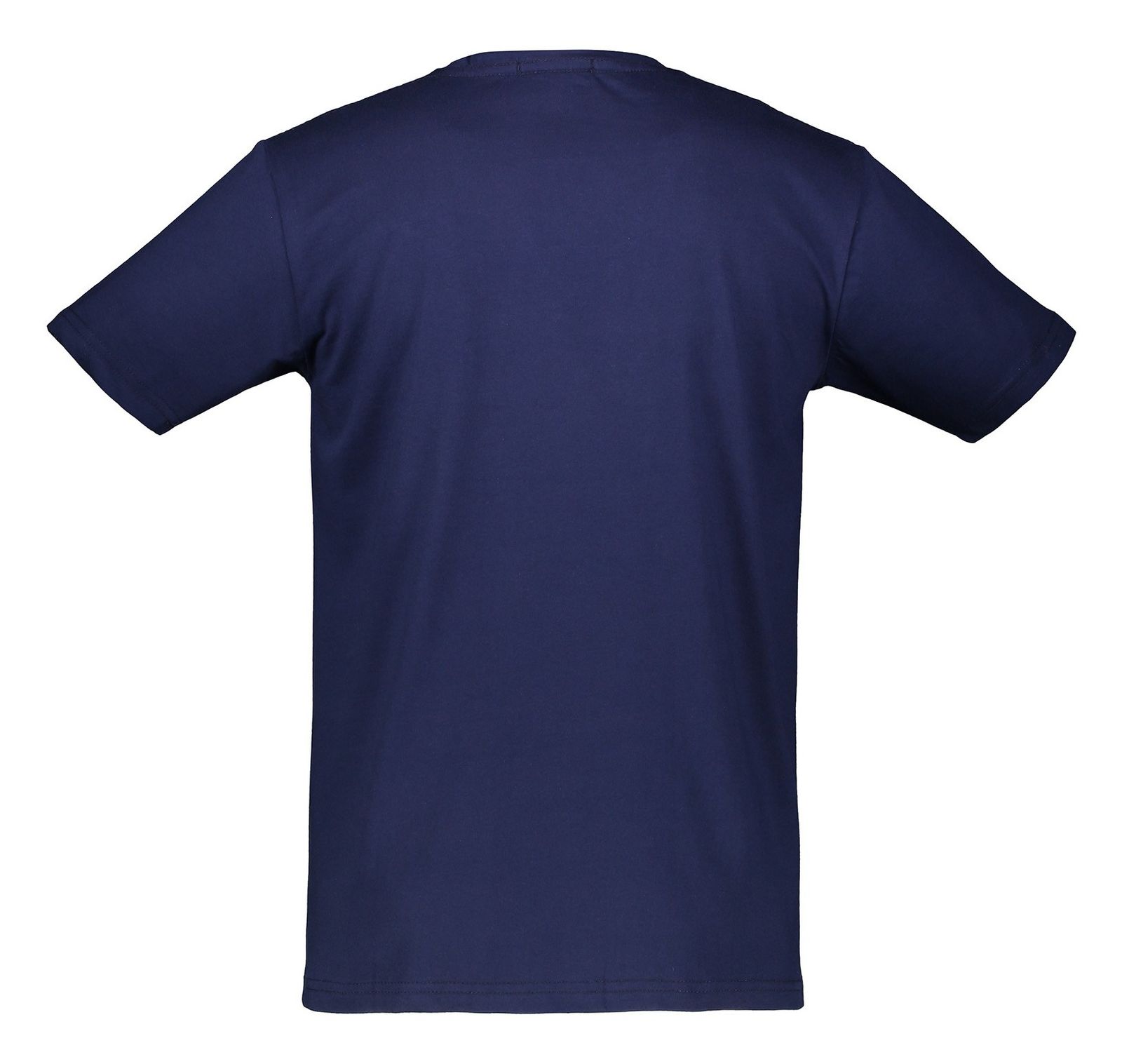 تی شرت نخی یقه هفت مردانه - آر اِن اِس - سرمه اي - 3