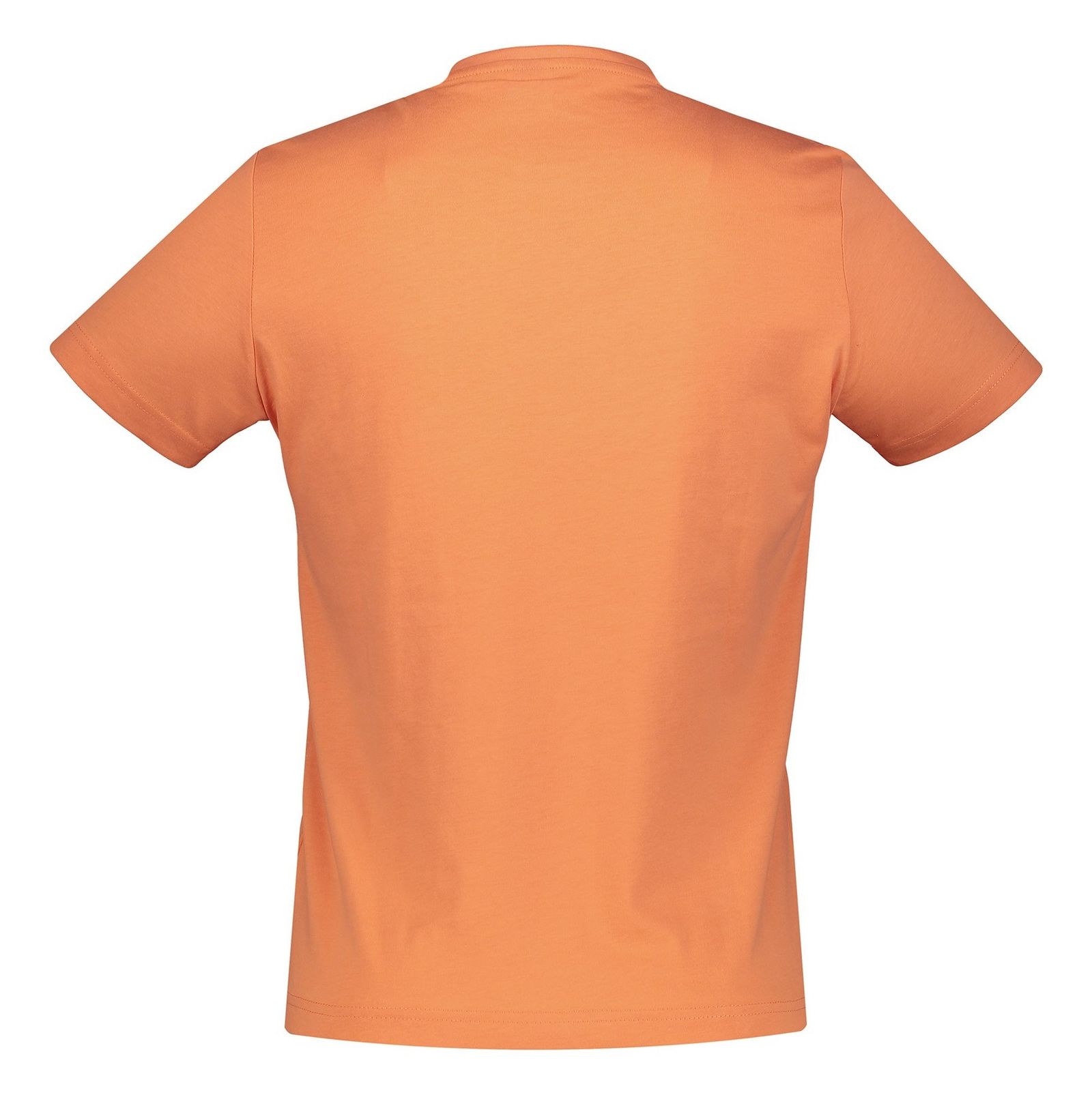 تی شرت نخی یقه گرد مردانه - اس.اولیور - نارنجي - 3