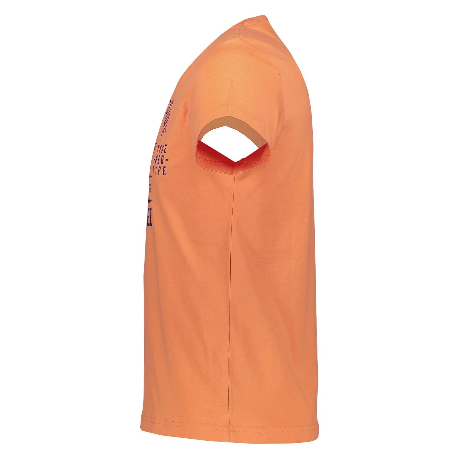 تی شرت نخی یقه گرد مردانه - اس.اولیور - نارنجي - 4