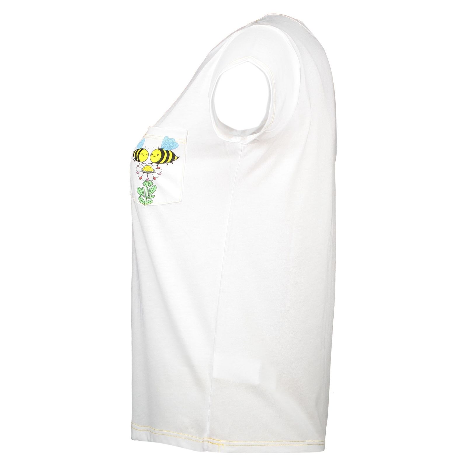 تی شرت یقه گرد زنانه - کوتون - سفيد - 4