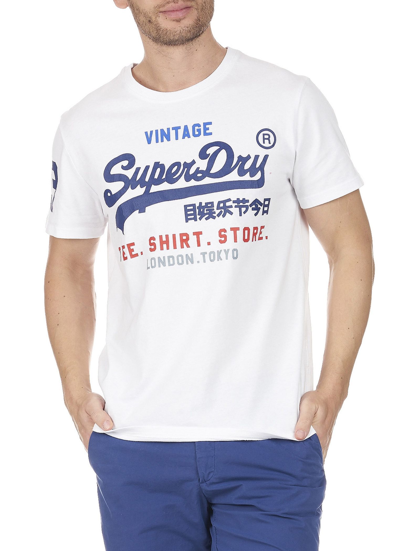 تی شرت نخی مردانه Shirt Shop - سوپردرای - سفيد - 6