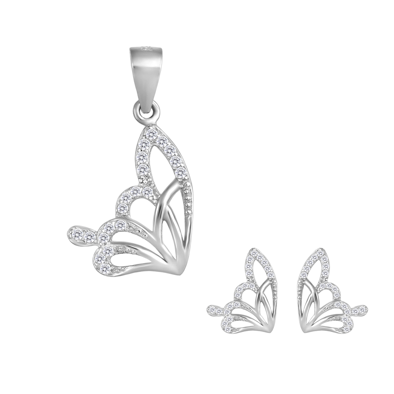 نیم ست نقره زنانه اقلیمه کد NN430