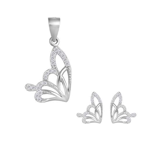 نیم ست نقره زنانه اقلیمه کد NN430