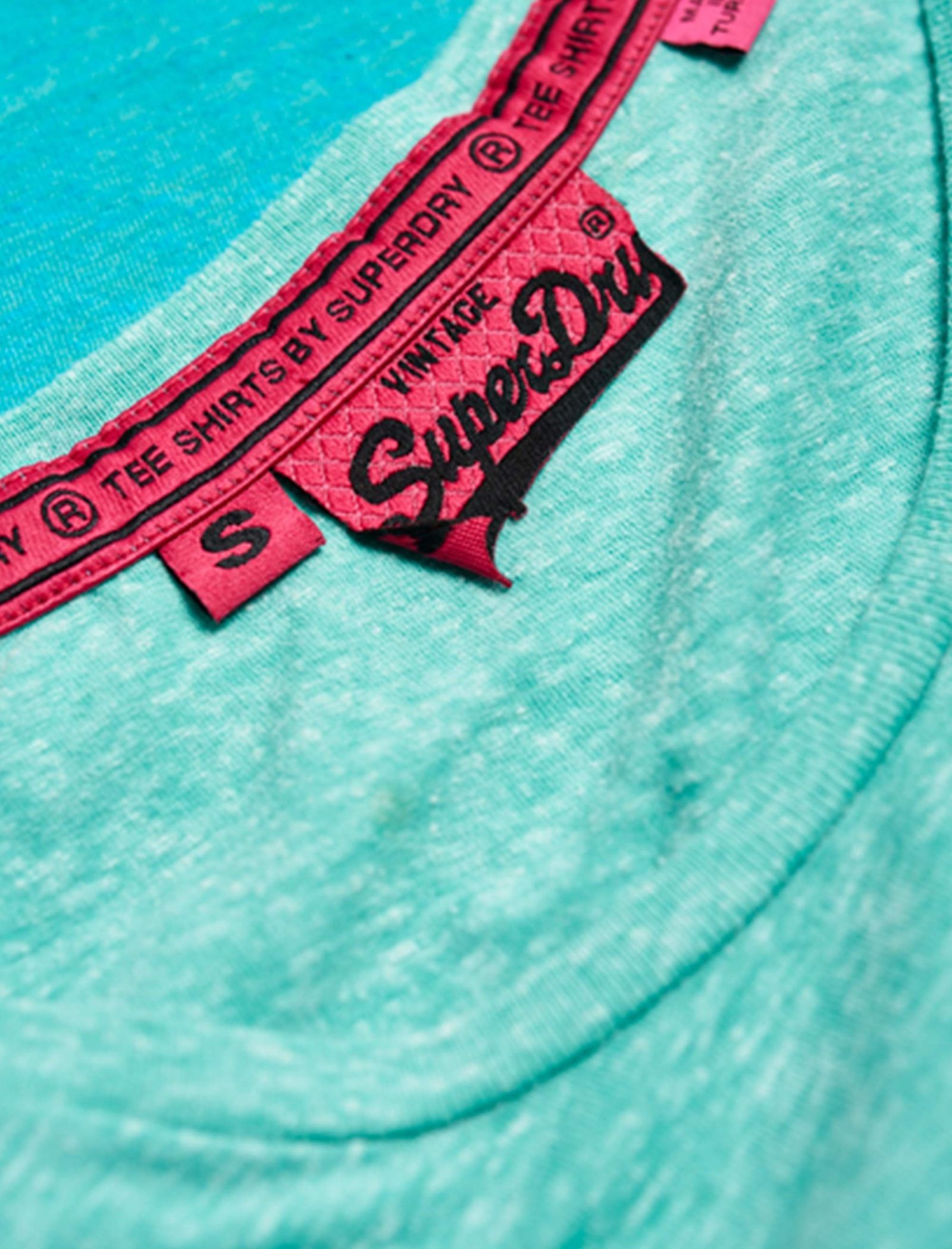 تی شرت یقه گرد زنانه Vintage Logo Snowy - سوپردرای - سبز آبي - 6