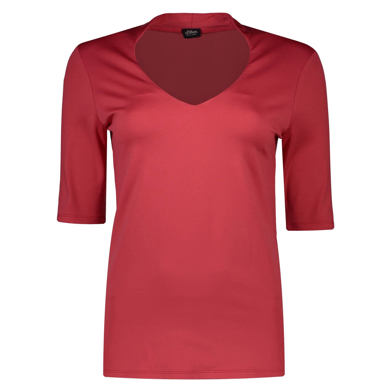 تی شرت یقه هفت زنانه - اس.اولیور - قرمز - 2