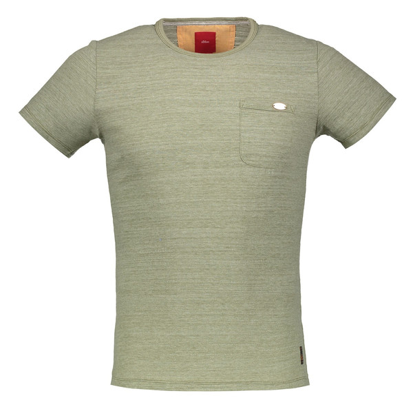 تی شرت نخی یقه گرد مردانه - اس.اولیور