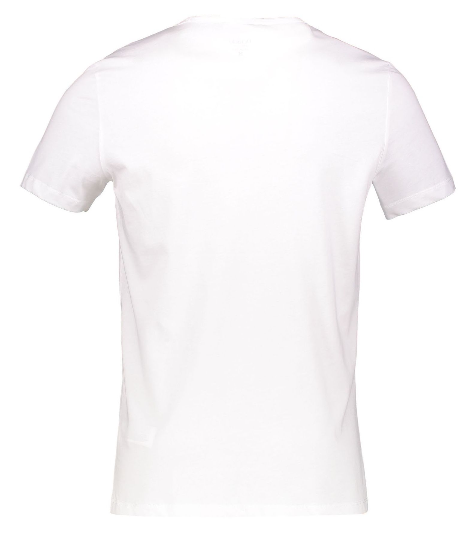 تی شرت نخی یقه هفت مردانه - دفکتو - سفيد - 5