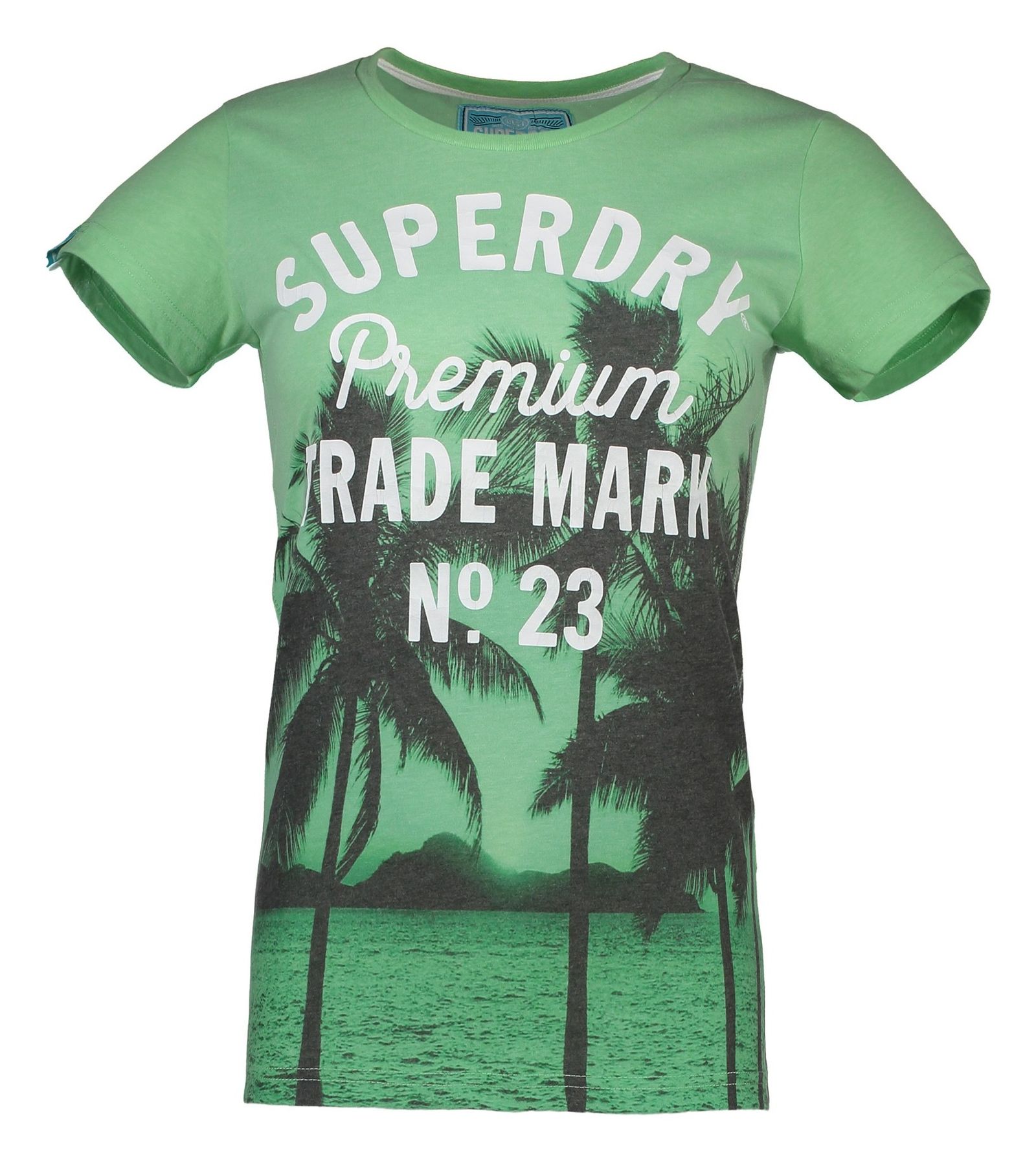 تی شرت نخی یقه گرد زنانه Photographic Entry - سوپردرای - سبز - 1