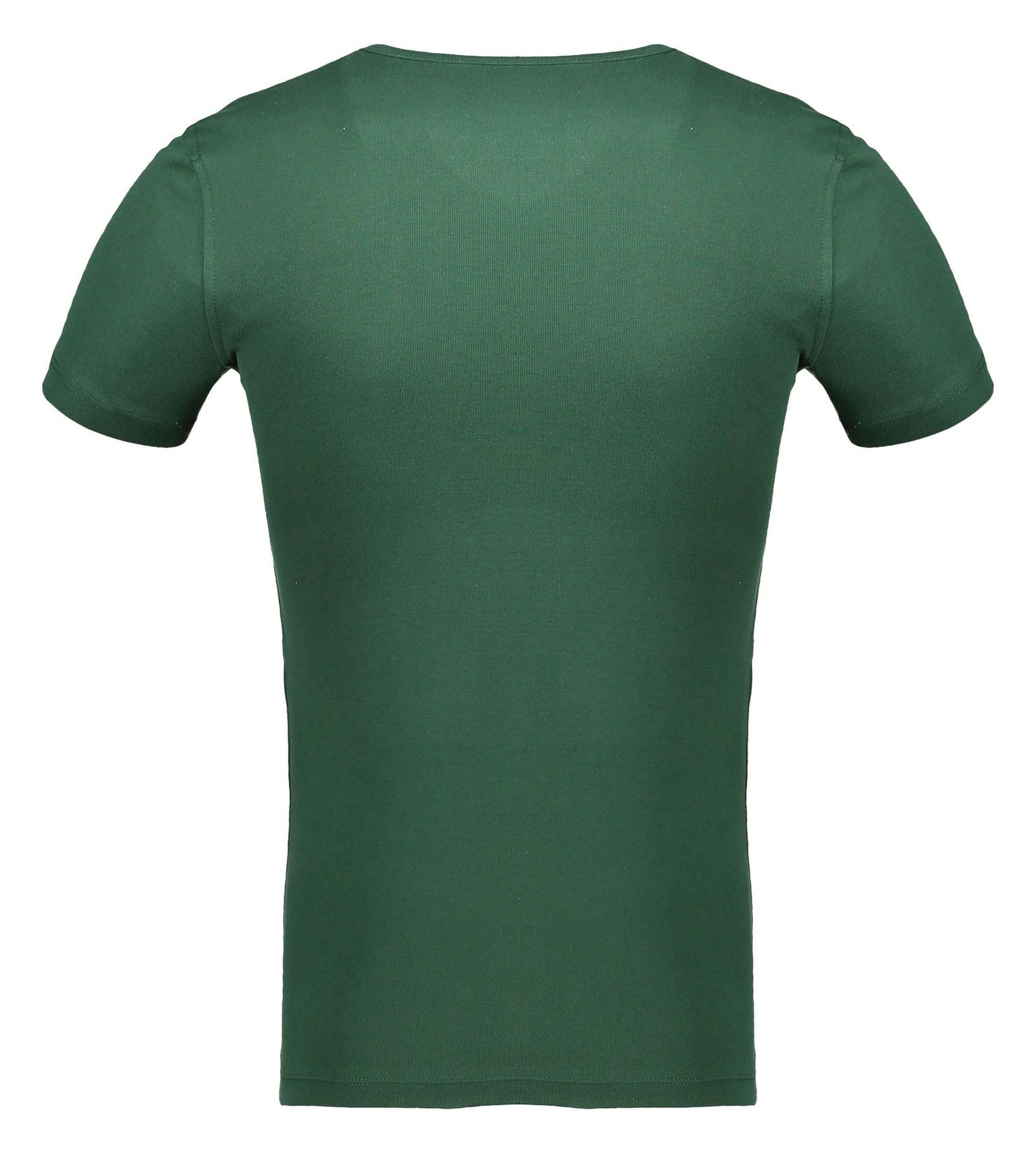 تی شرت نخی یقه هفت مردانه - دفکتو - سبز يشمي - 6