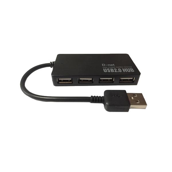 تصویر هاب 4پورت USB 2.0 دی-نت کد 019