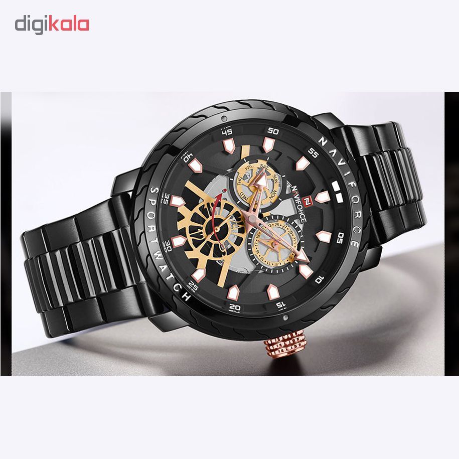 ساعت مچی عقربه ای مردانه مدل NF9158 -  - 3