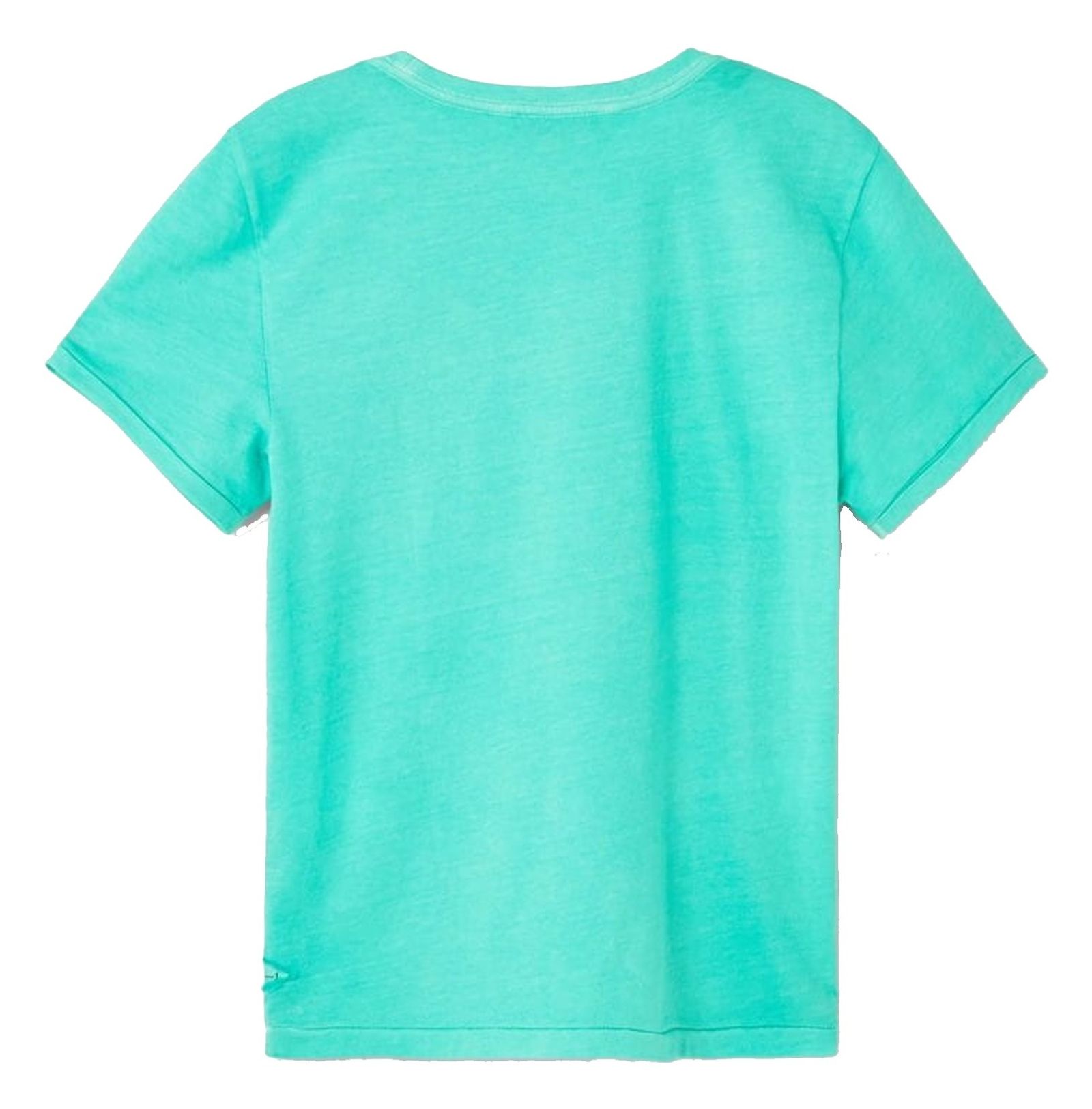تی شرت نخی پسرانه - مانگو - سبز آبي - 3