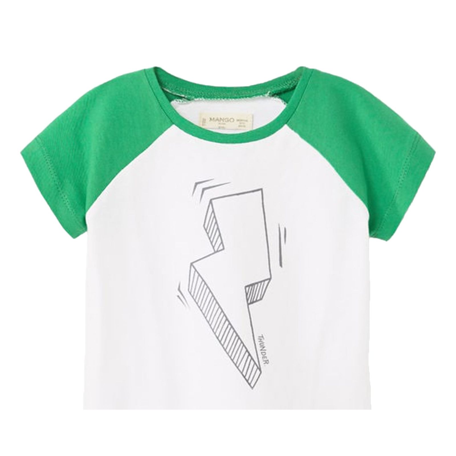 تی شرت نخی نوزادی پسرانه - مانگو - سبز - 1