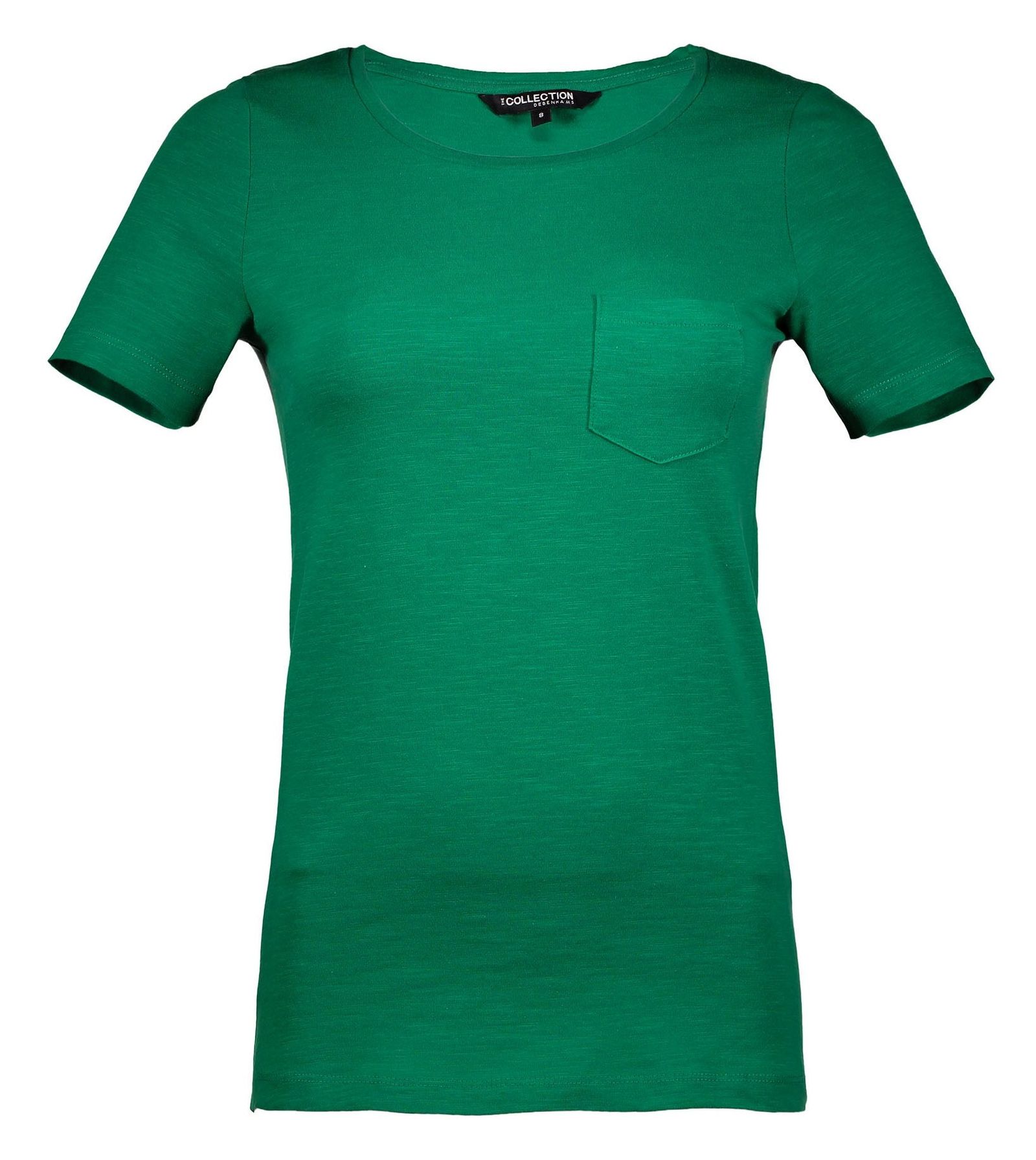 تی شرت نخی یقه گرد زنانه - کالکشن - سبز - 1