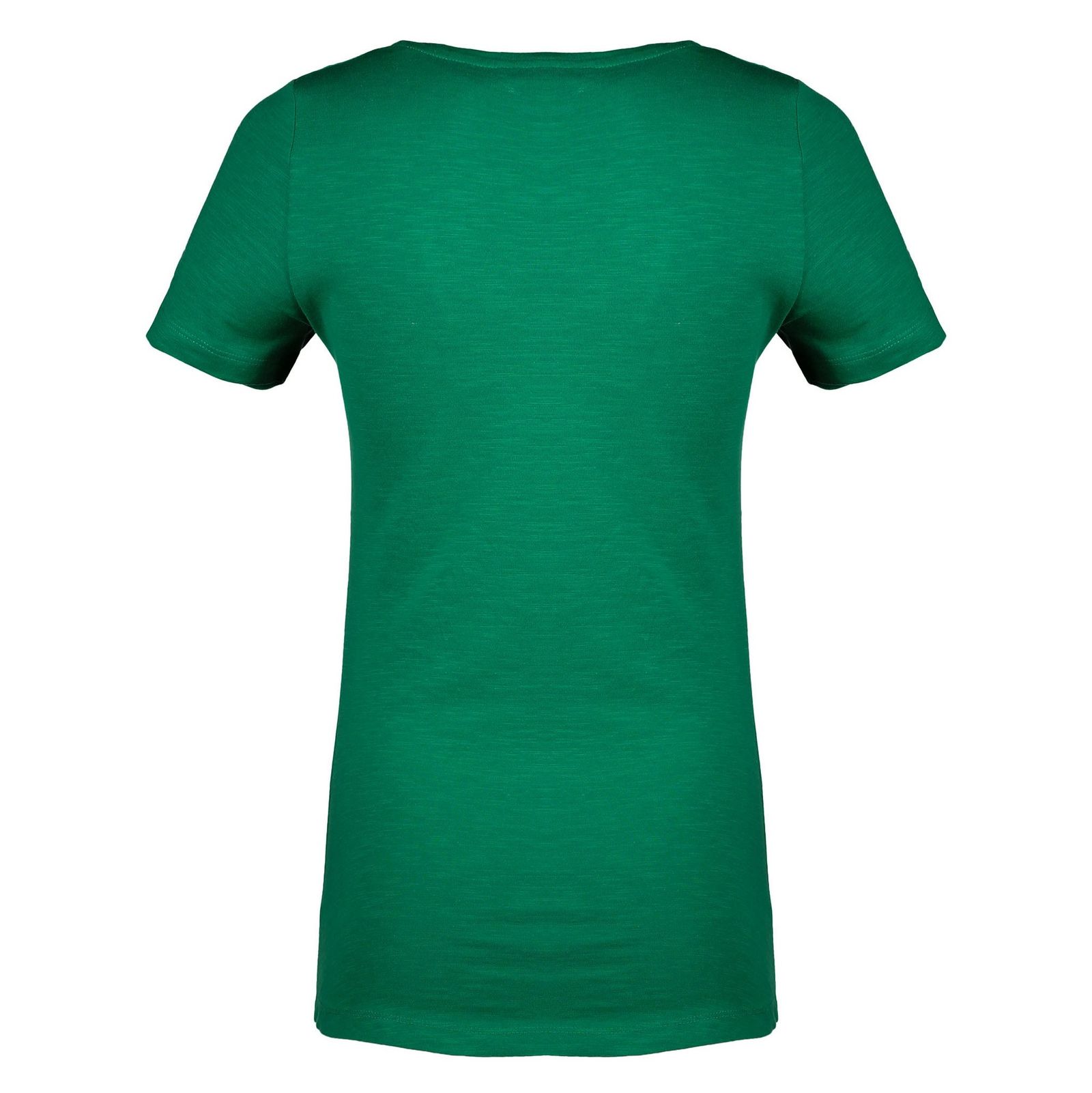 تی شرت نخی یقه گرد زنانه - کالکشن - سبز - 3