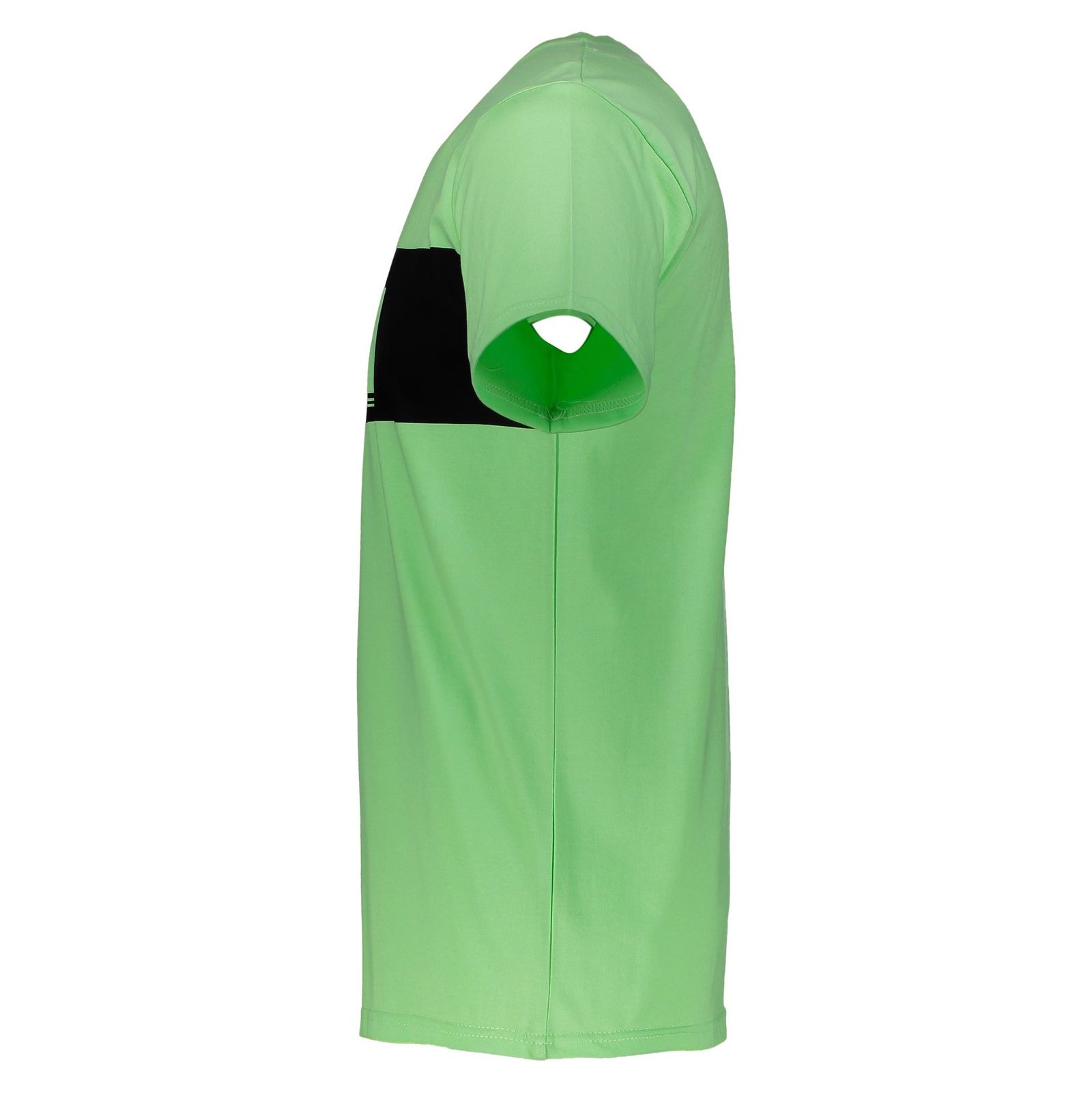 تی شرت نخی یقه گرد مردانه مدل Bon - آر اِن اِس - سبز روشن - 4