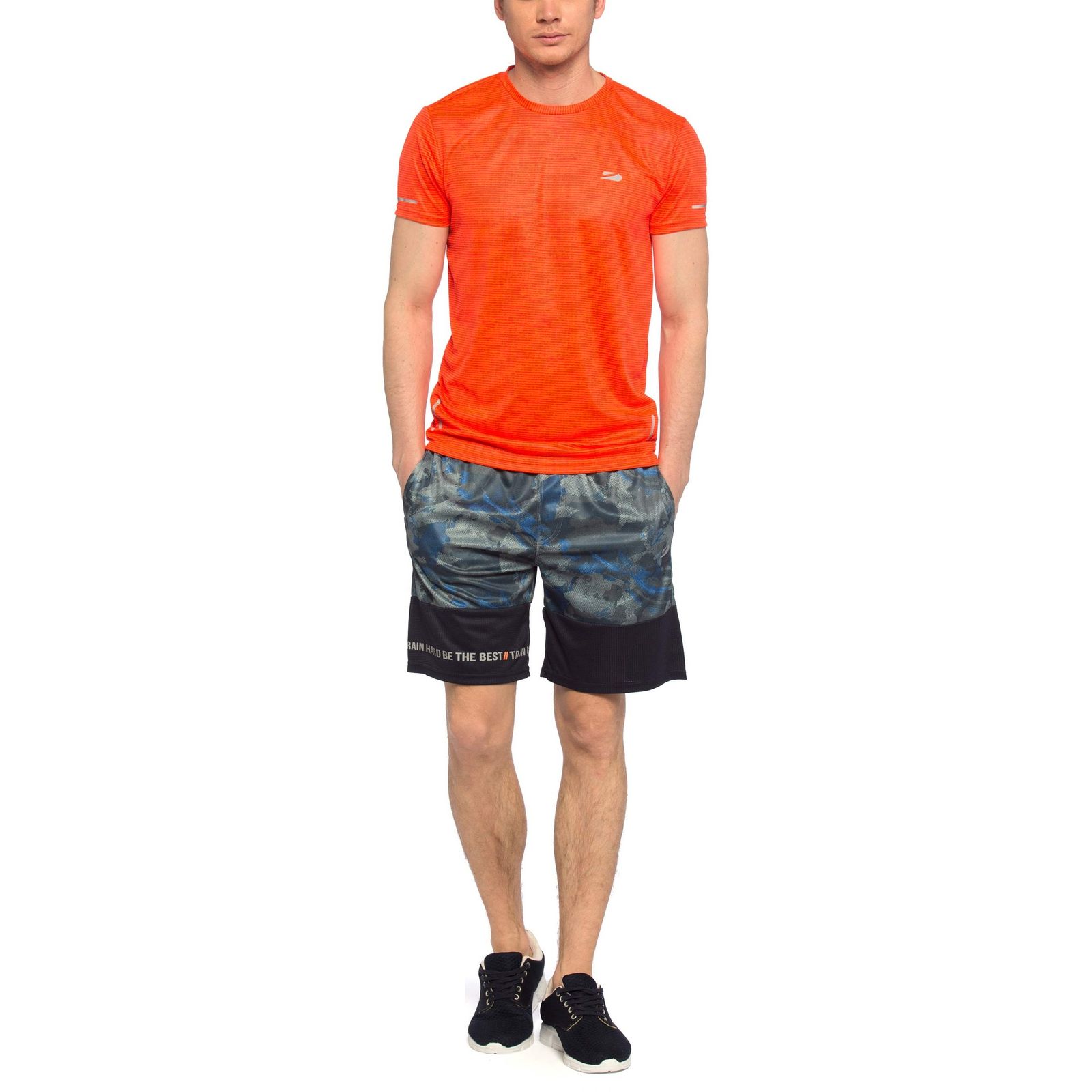 تی شرت ورزشی آستین کوتاه مردانه - ال سی وایکیکی - نارنجي  - 4