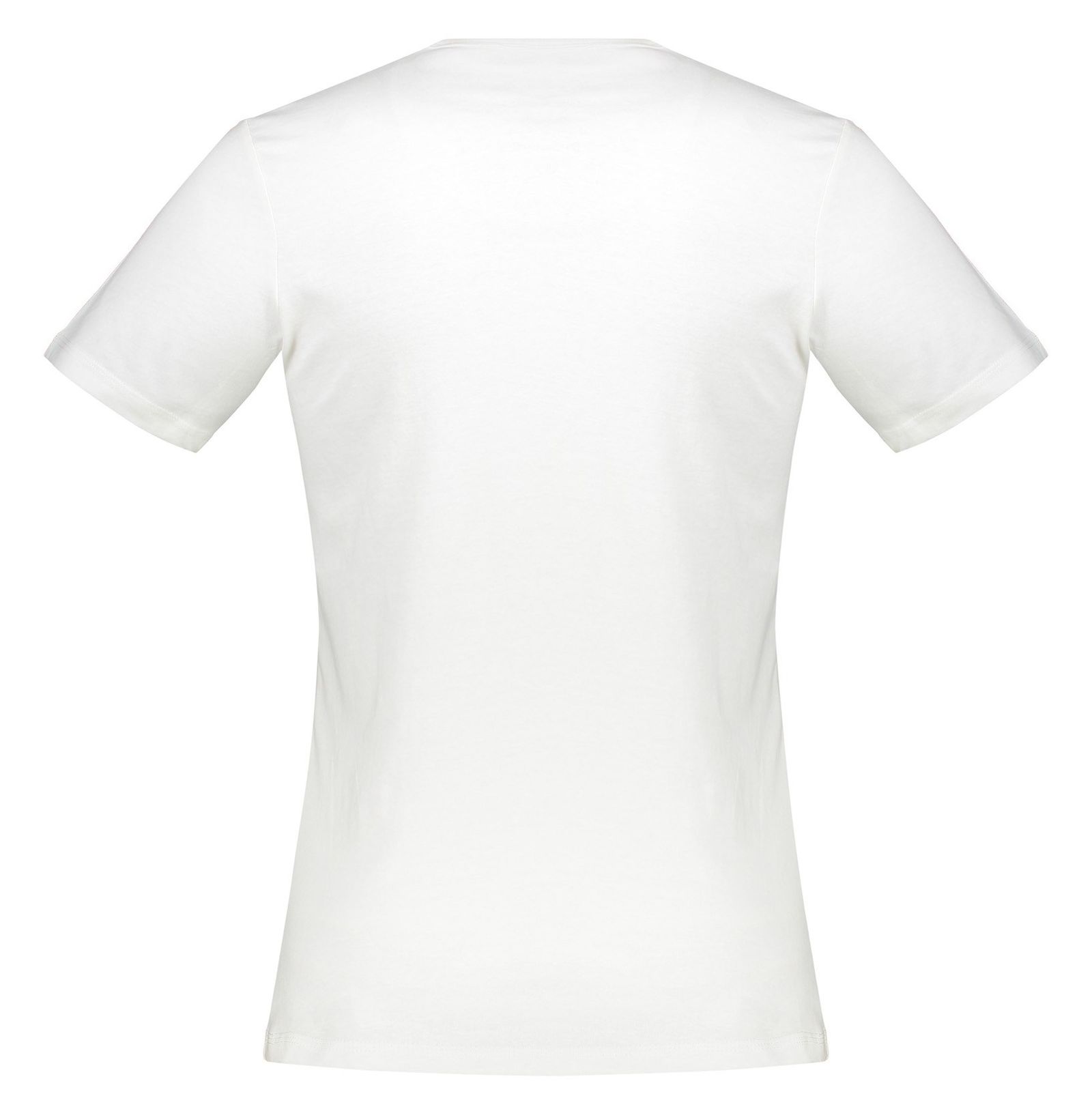 تی شرت نخی یقه گرد مردانه - جک اند جونز - شيري - 6