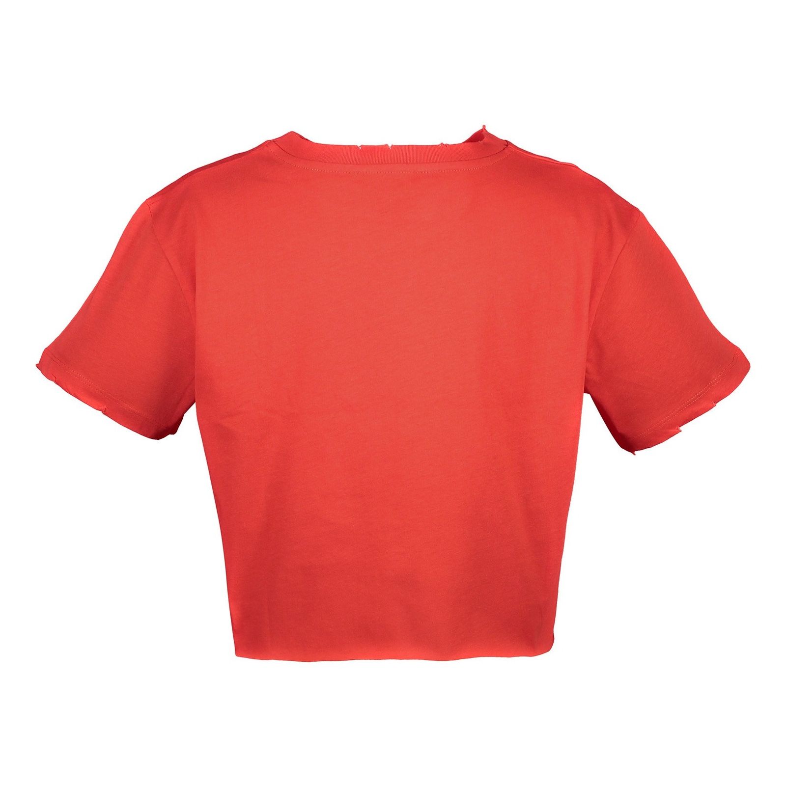 تی شرت نخی یقه گرد زنانه - نیو لوک - قرمز - 3
