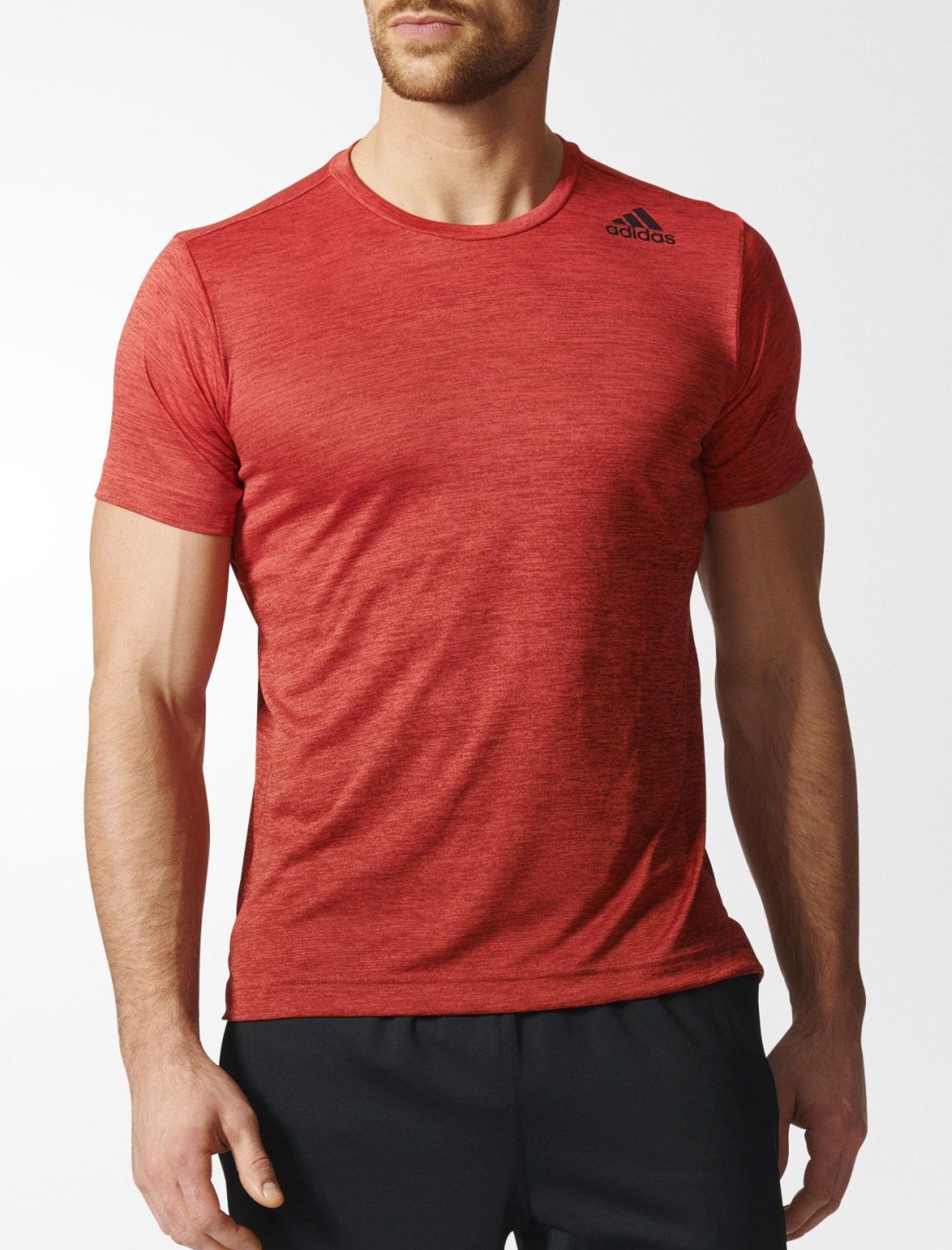 تی شرت ورزشی یقه گرد مردانه FreeLift Gradient - آدیداس - قرمز - 4