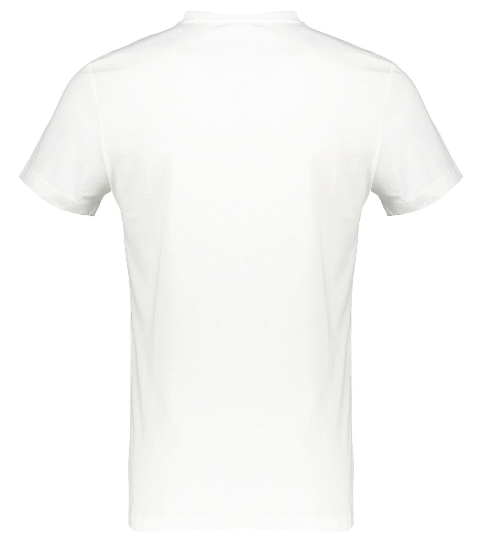 تی شرت نخی یقه گرد مردانه - نیو لوک - سفيد - 5
