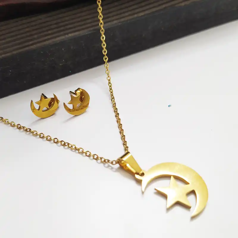 نیم ست زنانه طرح ماه و ستاره کد MST9