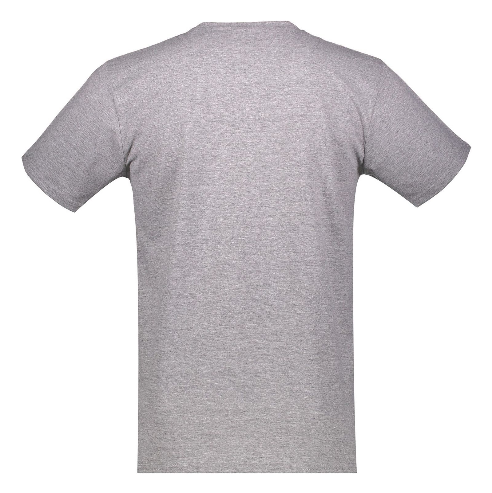 تی شرت نخی یقه گرد مردانه مدل هدفون - آر اِن اِس - طوسي ملانژ  - 3