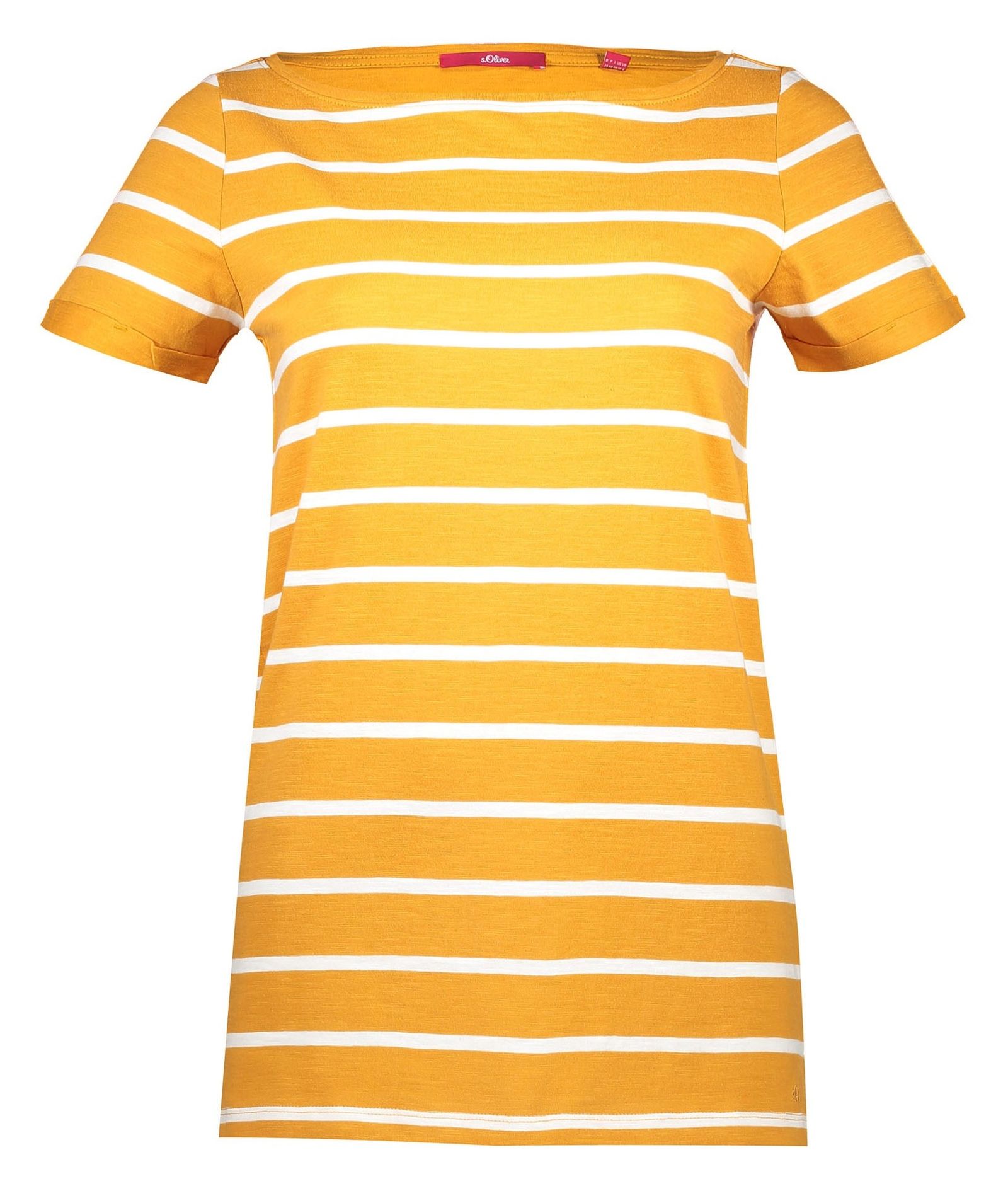 تی شرت نخی یقه گرد زنانه - اس.اولیور - زرد - 1