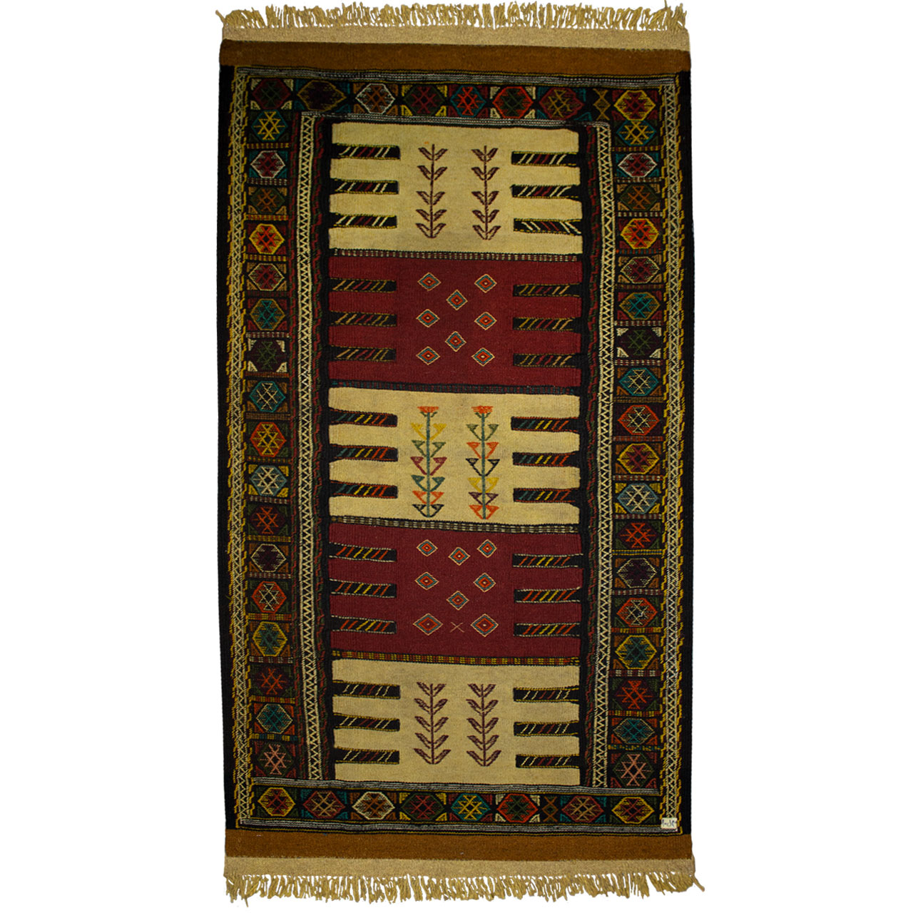گلیم دستبافت دو متری کد 980782