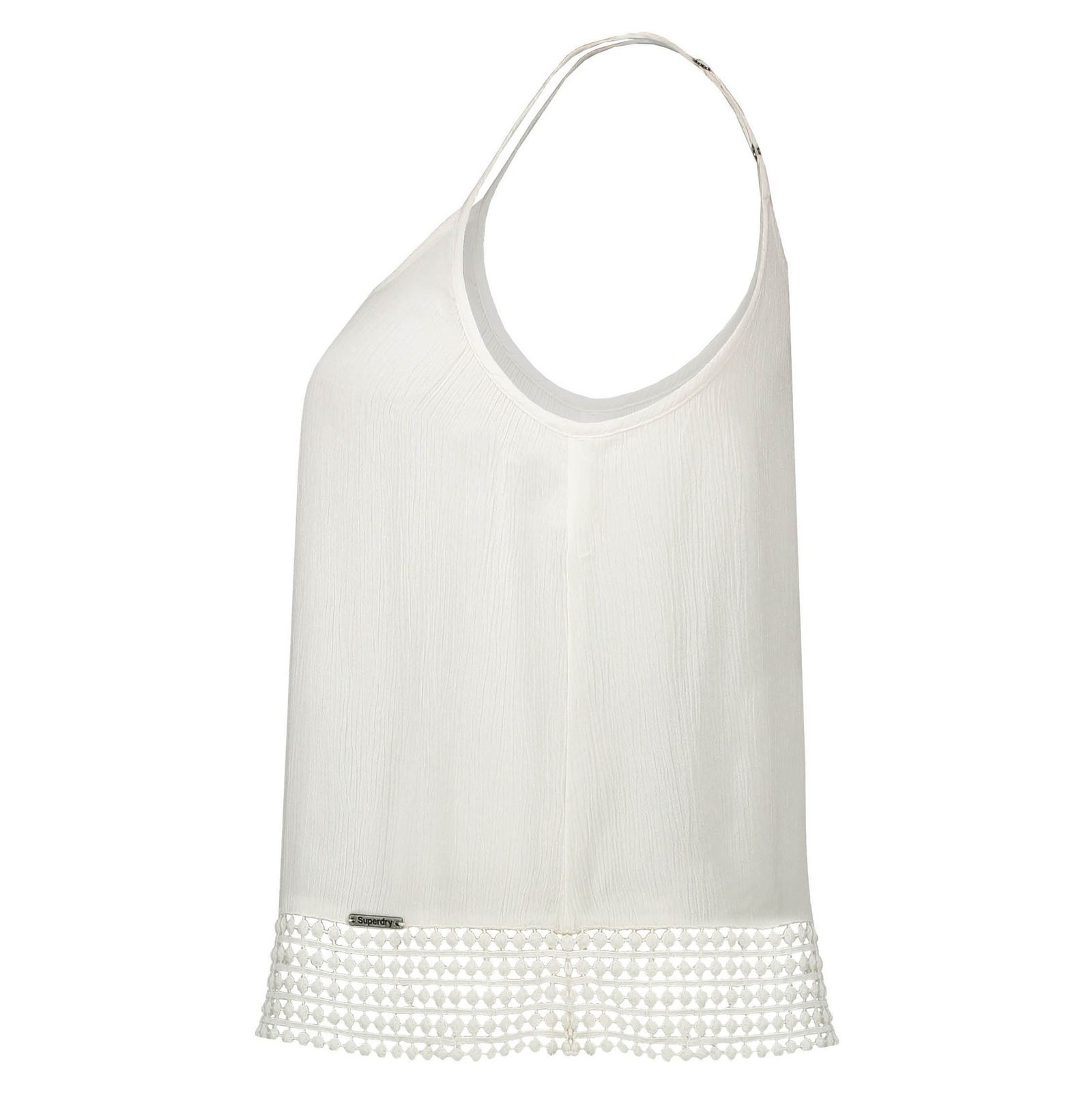 تاپ ویسکوز یقه گرد زنانه CASTAWAY LACY CAMI - سوپردرای - سفيد - 4