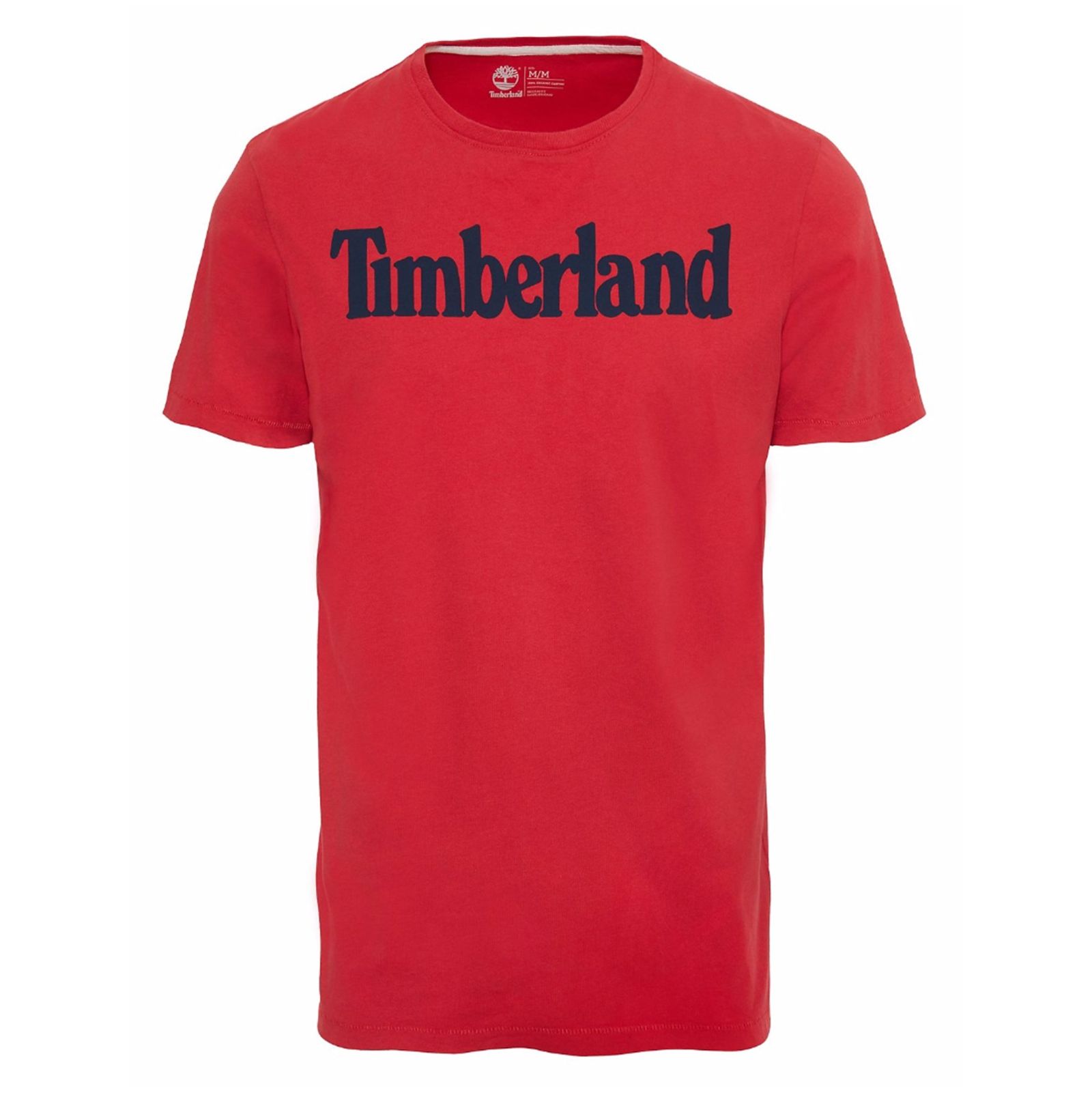 تی شرت نخی آستین کوتاه مردانه - تیمبرلند - قرمز - 1