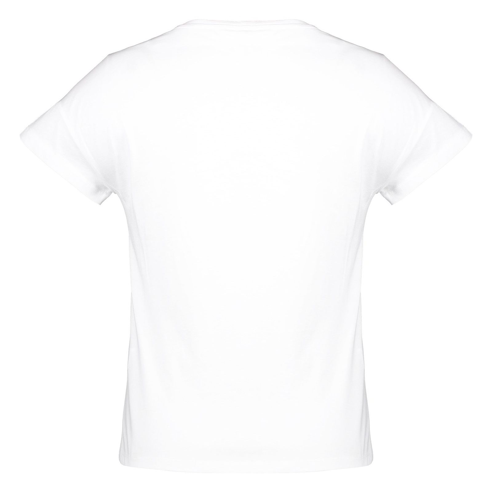 تی شرت نخی یقه گرد زنانه - دفکتو - سفيد  - 5