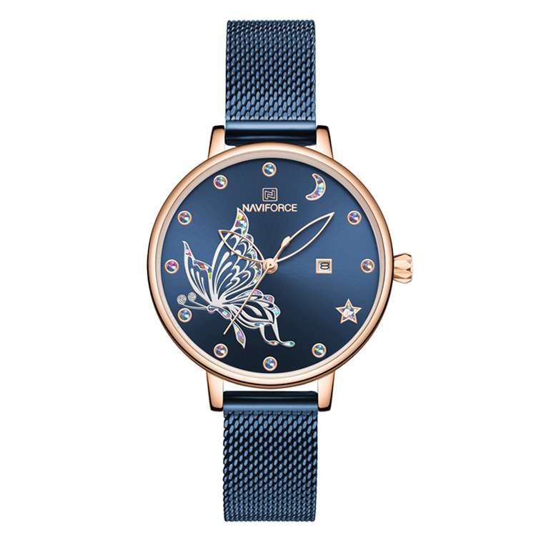 ساعت مچی عقربه ای زنانه نیوی فورس کد NF5011L-B ساعت مچی عقربه ای زنانه نیوی فورس کد NF5011L-B