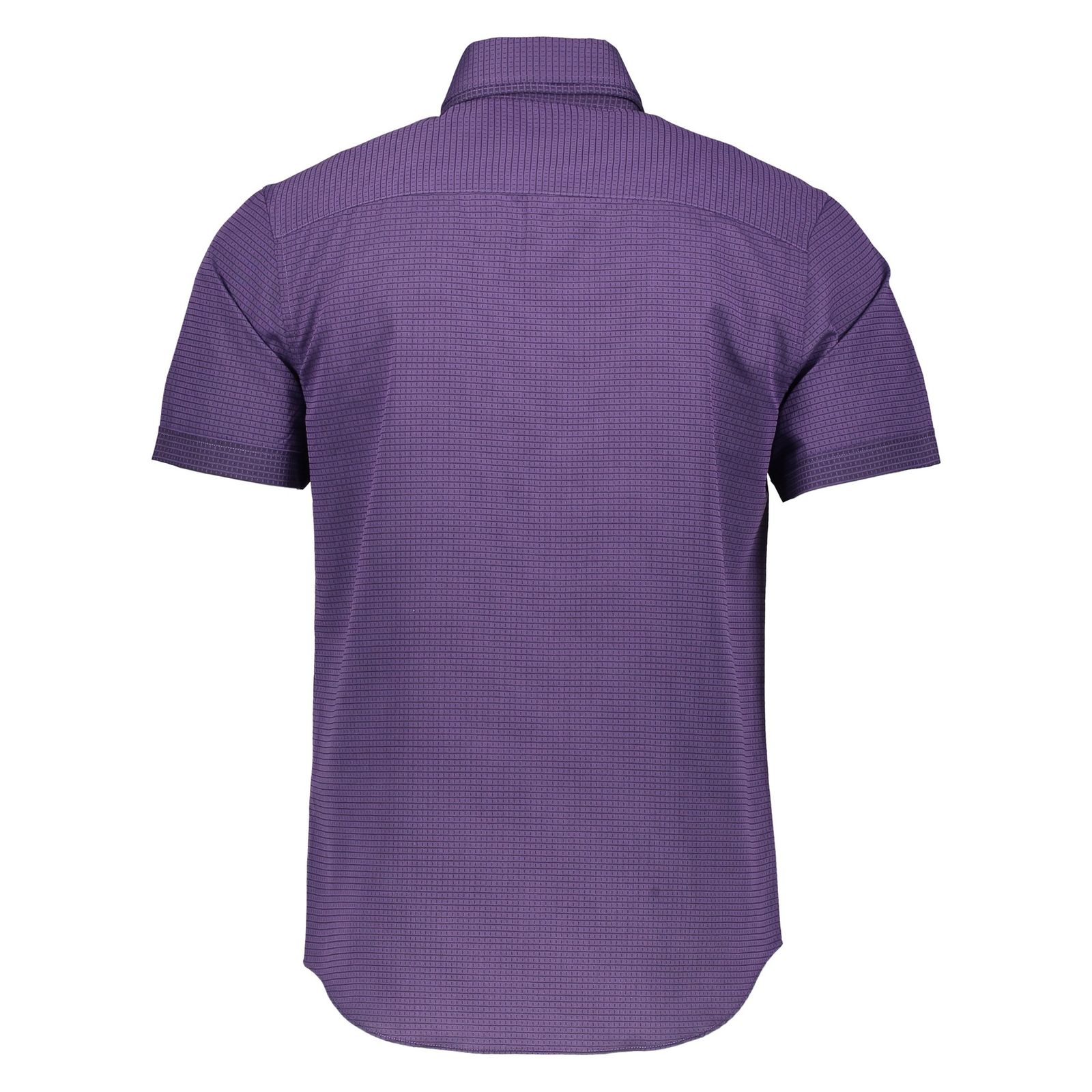 پیراهن آستین کوتاه مردانه - کالکشن - بنفش - 6