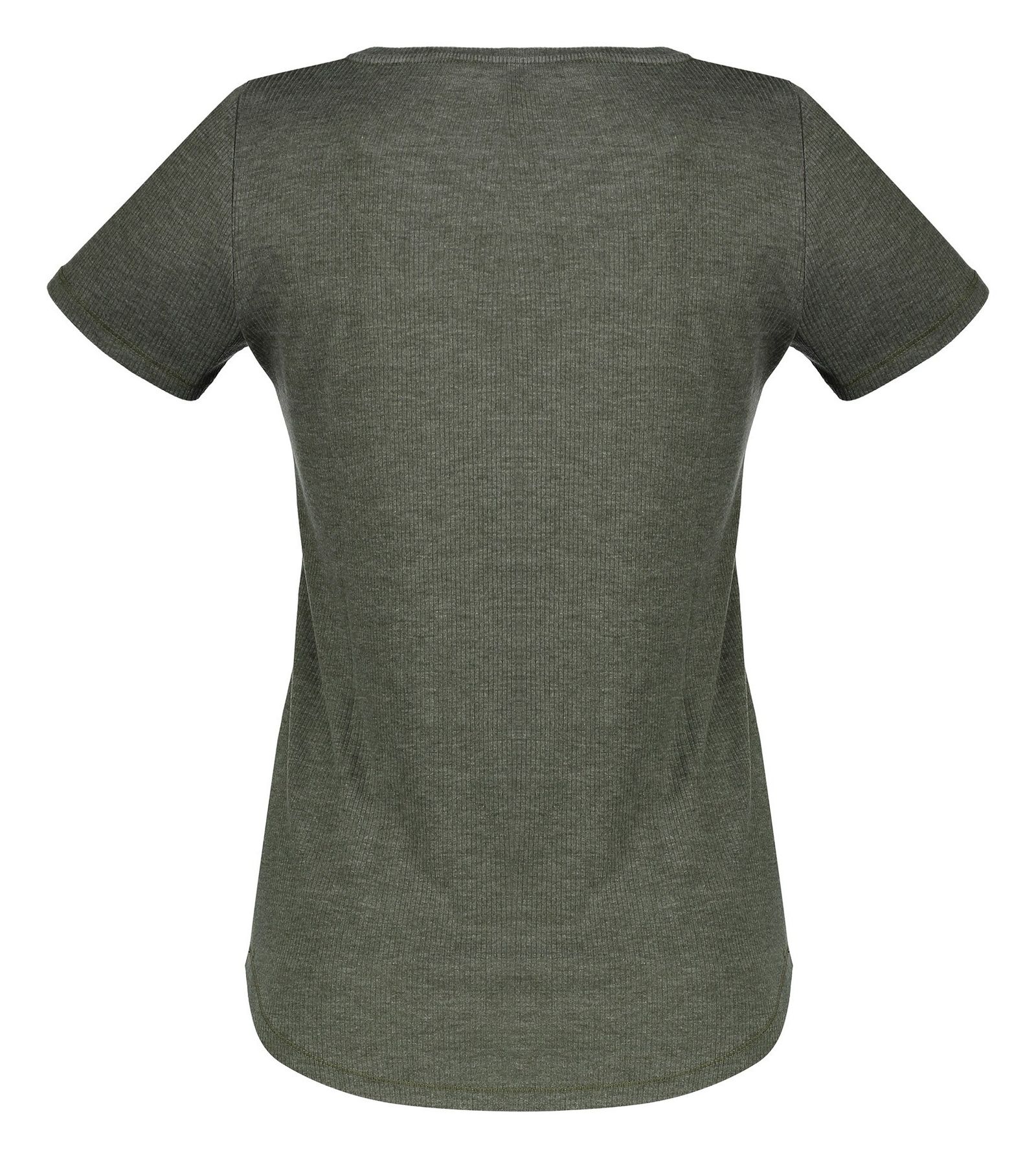 تی شرت یقه هفت زنانه - اونلی - خاکستري - 3
