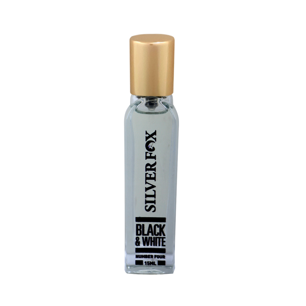 عطر جیبی زنانه سیلور فاکس مدل Black & White حجم 15 میلی لیتر