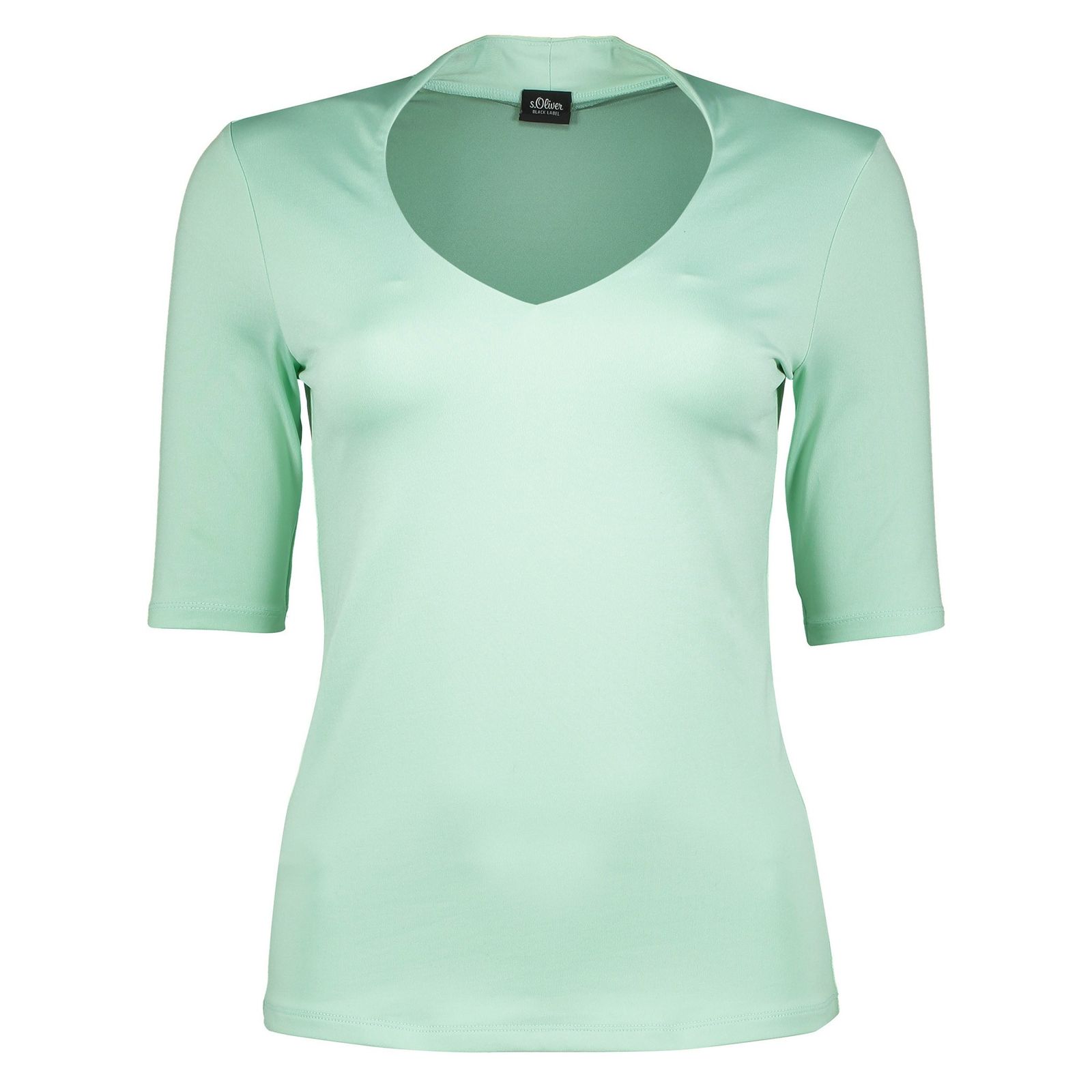تی شرت یقه هفت زنانه - اس.اولیور - سبز آبي - 1