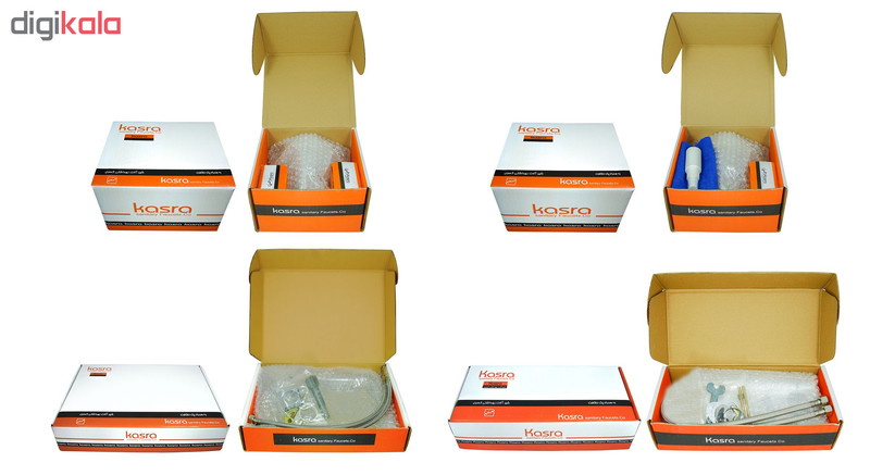 شیرآلات کسری مدل باران مجموعه 4 عددی به همراه پک نظافت