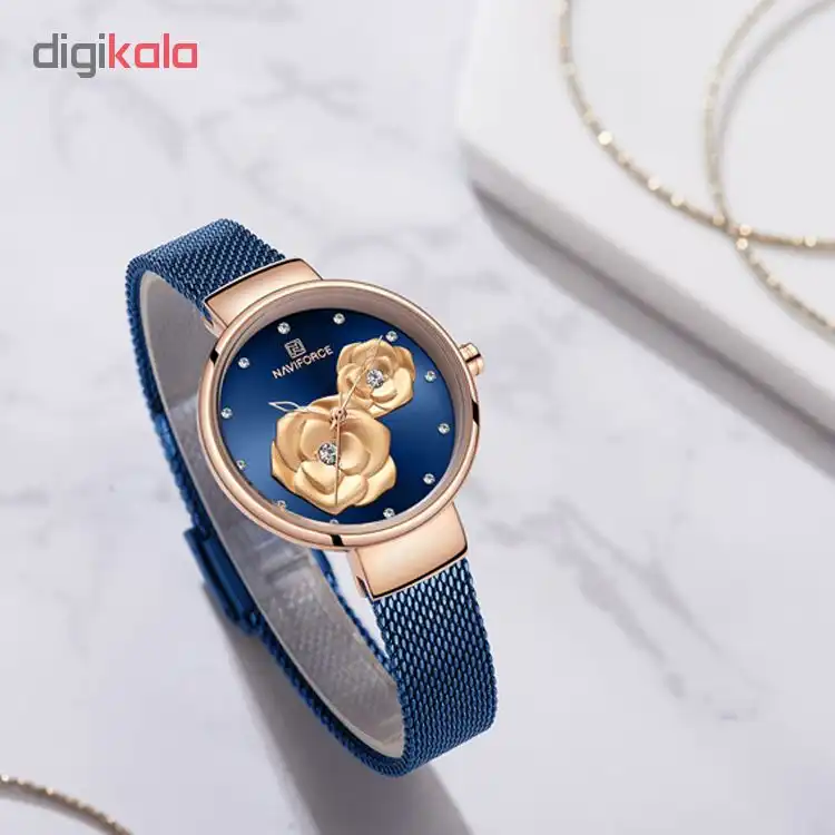 ساعت مچی عقربه ای زنانه نیوی فورس کد NF5013L-B