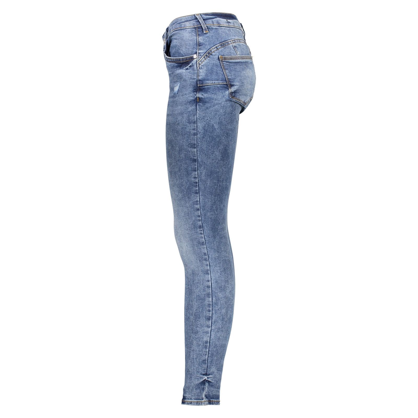 شلوار جین زنانه مانگو مدل 13005011 - آبی - 4