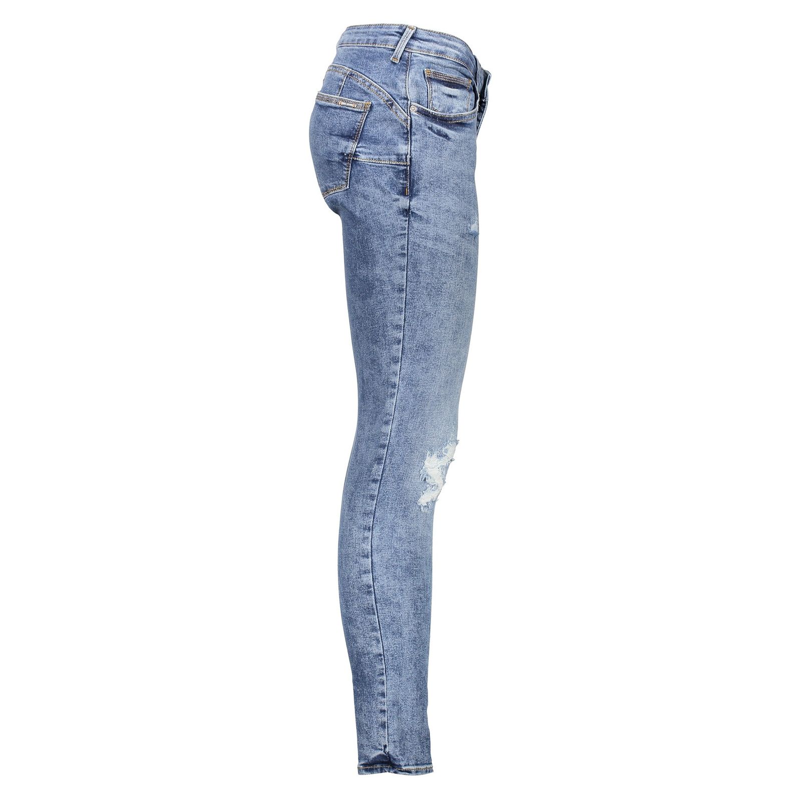 شلوار جین زنانه مانگو مدل 13005011 - آبی - 5