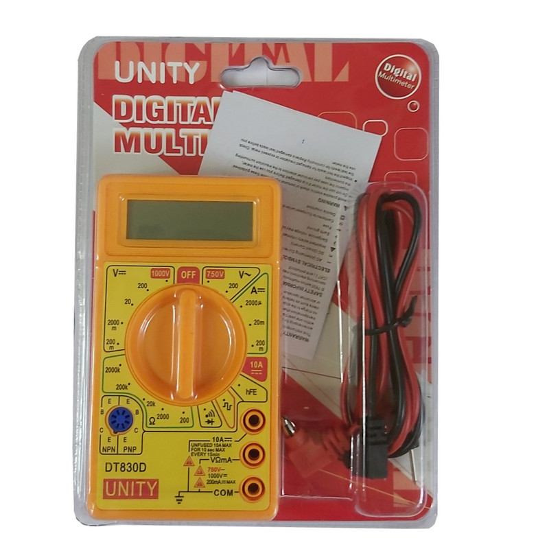 مولتی متر دیجیتال یونیتی مدل DT-830D مولتی متر دیجیتال یونیتی مدل DT-830D