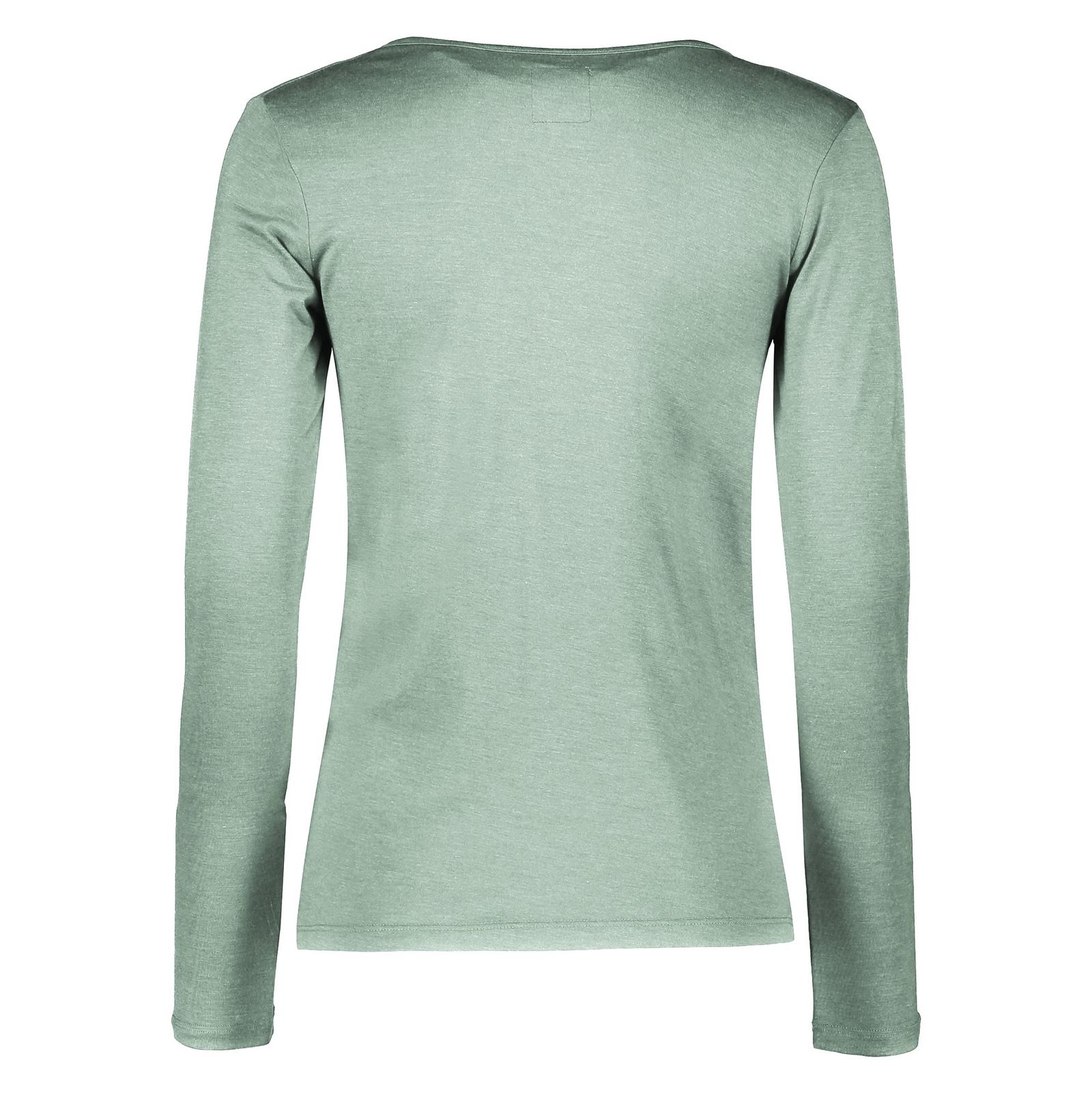 تی شرت آستین بلند زنانه - گارودی - سبز ملانژ - 3