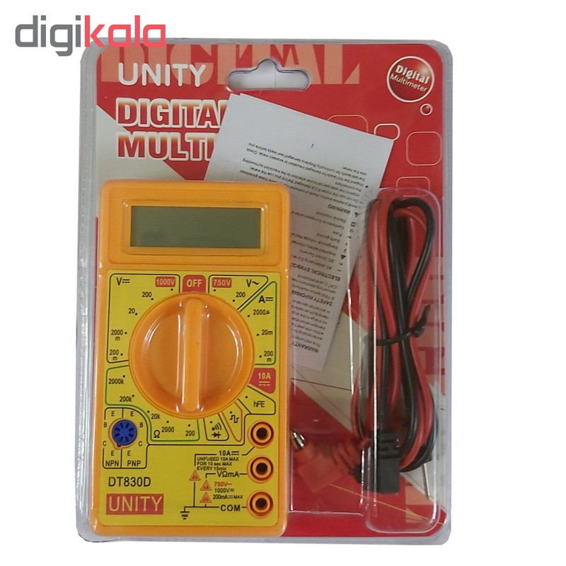 مولتی متر دیجیتال یونیتی مدل DT-830D مولتی متر دیجیتال یونیتی مدل DT-830D