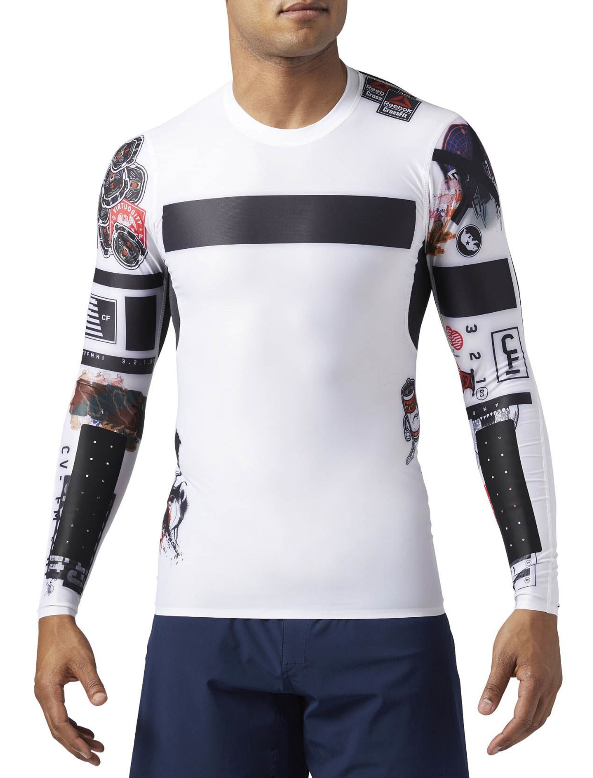 تی شرت ورزشی آستین بلند مردانه CrossFit Compression - ریباک