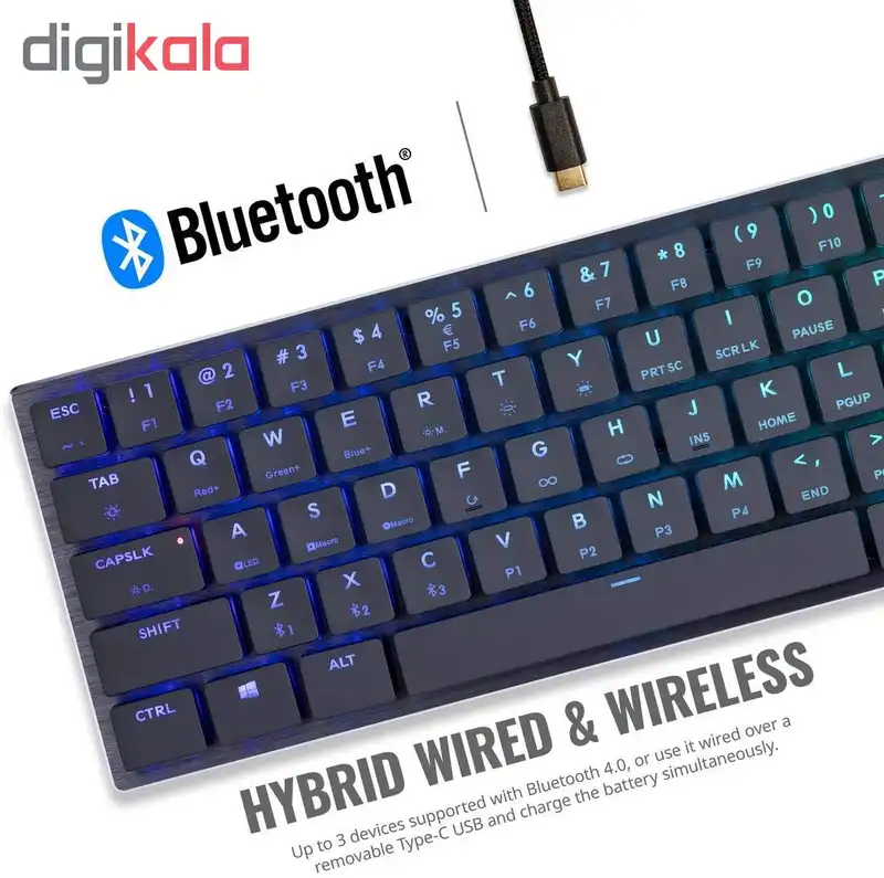 کیبورد مخصوص بازی کولر مستر مدل SK621