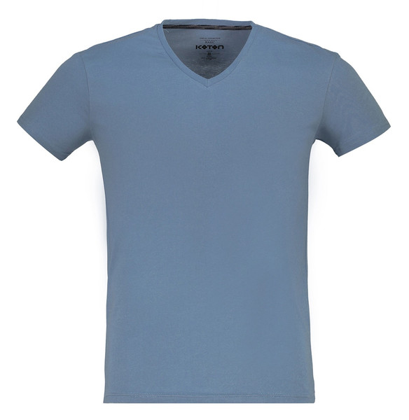 تی شرت نخی یقه هفت مردانه - کوتون